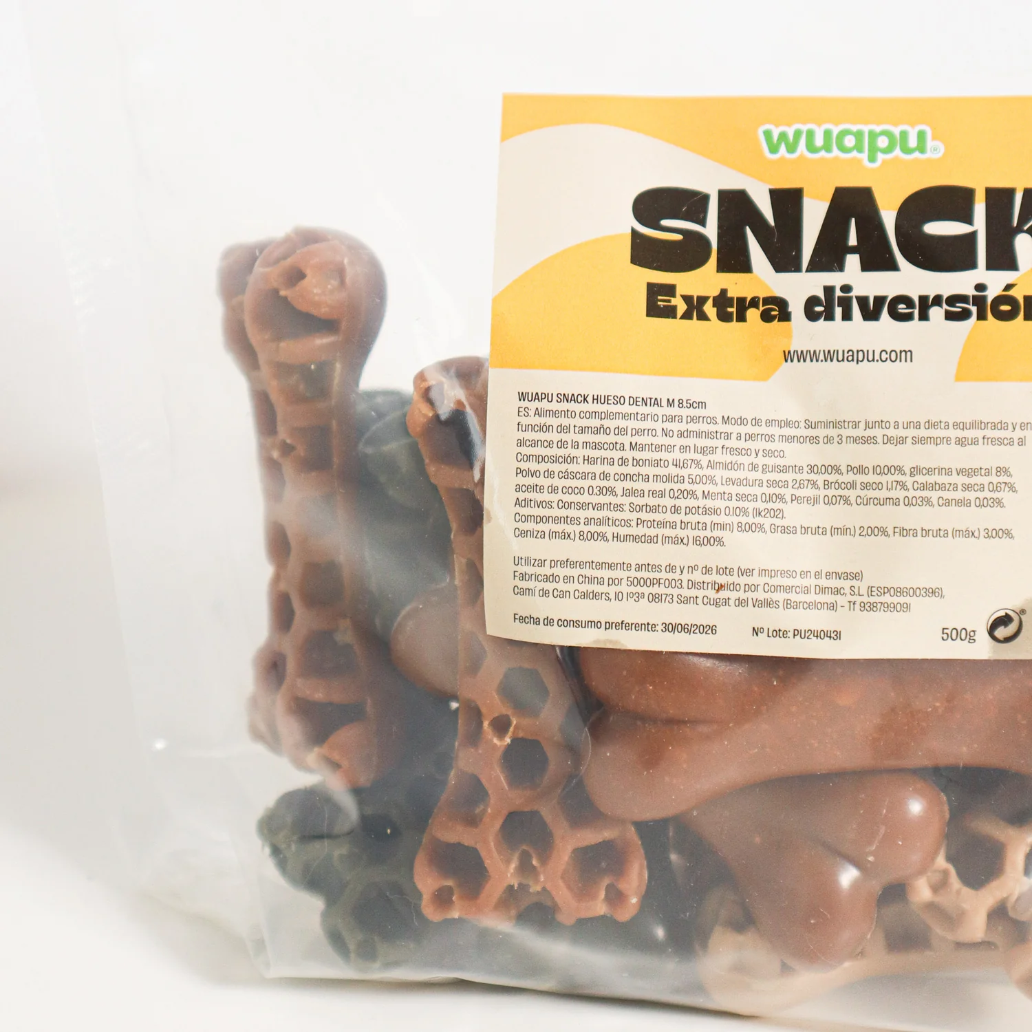 1kg Snacks Dental Para Perro, En Forma De Hueso Grande 12cm, Multisabor Sin Gluten, 17u Aprox - Image 3