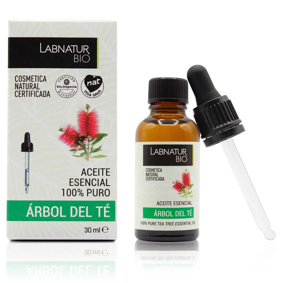 Aceite de Árbol Del Té 100% Puro | Antibacteriano Natural | Purificante Piel y Cuero Cabelludo | Uso Facial y Capilar