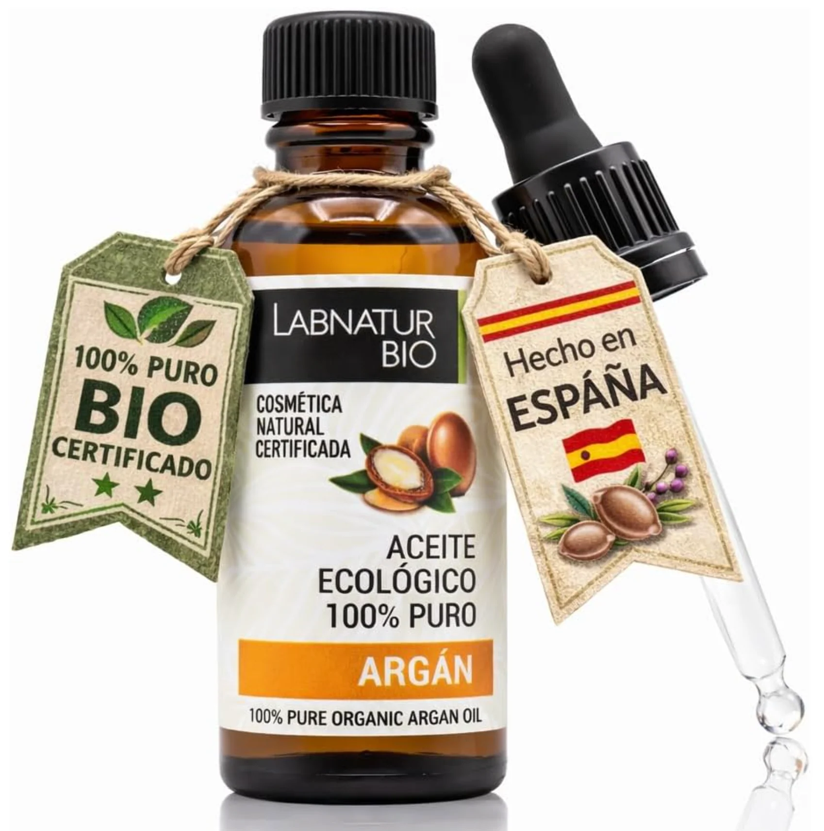 Aceite de Argán 100% Puro | Vitamina E y Ácidos Grasos | Hidratación y Nutrición Intensa | Piel y Cabello