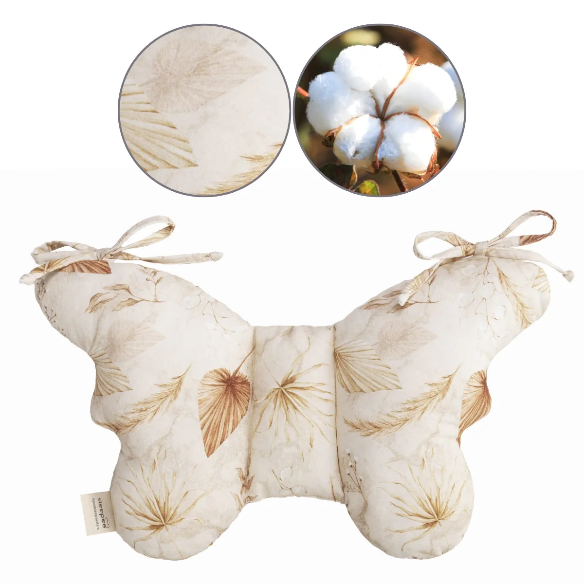 Almohada Para Bebés Antichoque Mariposa Bohemian Sand - Image 2