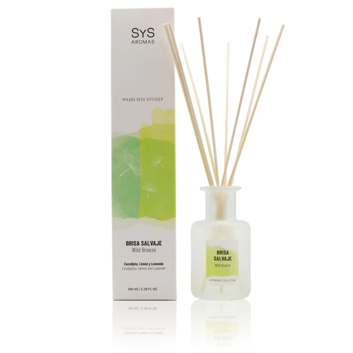 Ambientador Mikado Brisa Salvaje Experience 100 ml | Aroma Fresco y Natural | Fragancia Intensa y Duradera Con Varillas