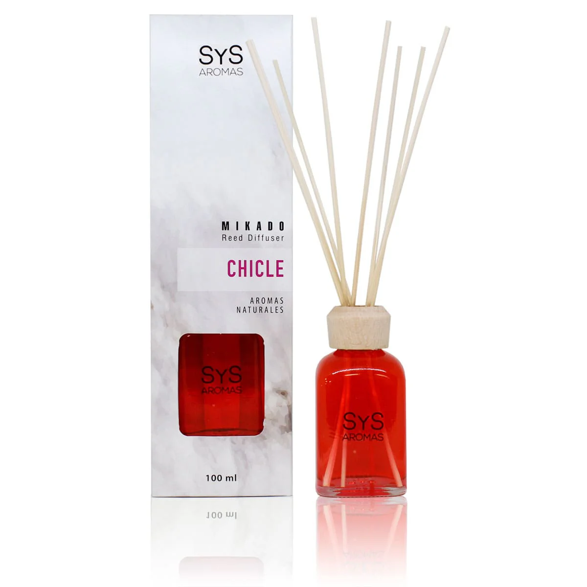 Ambientador Mikado Chicle 100 ml | Aroma Dulce y Afrutado | Fragancia Duradera | Ambiente Acogedor
