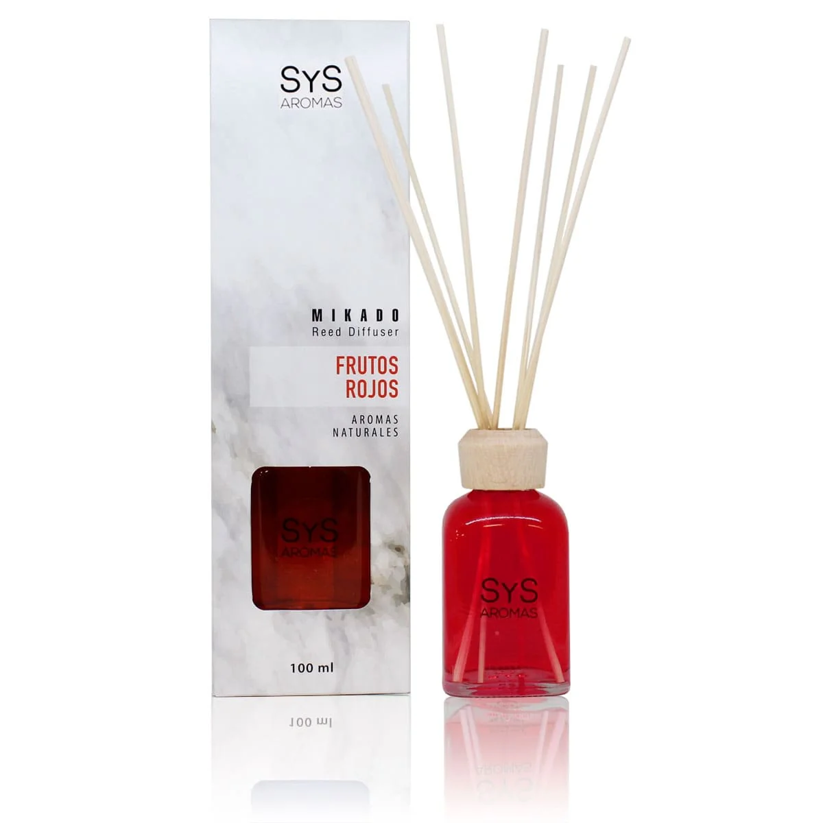 Ambientador Mikado Frutos Rojos 100 ml | Difusor De Varillas | Fragancia Dulce Y Afrutada | Hogar