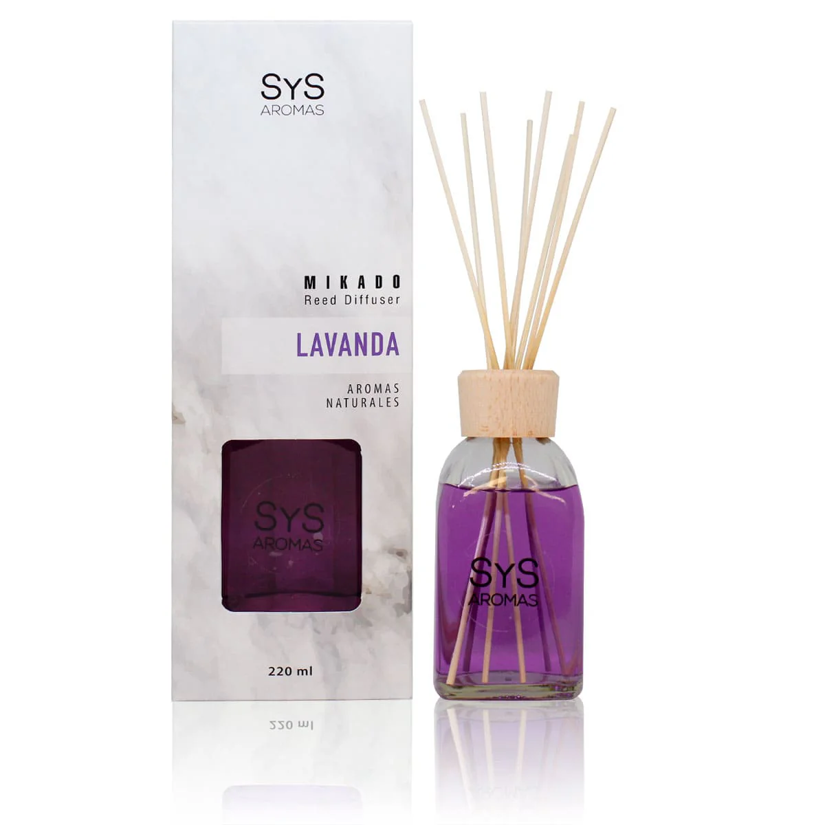 Ambientador Mikado Lavanda 220 ml | Aroma Floral Relajante | Efecto Calmante | Fragancia Duradera
