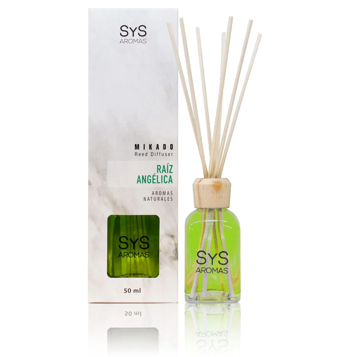 Ambientador Mikado Raíz de Angélica 50 ml | Aroma Herbal y Elegante | Efecto Relajante | Fragancia Duradera