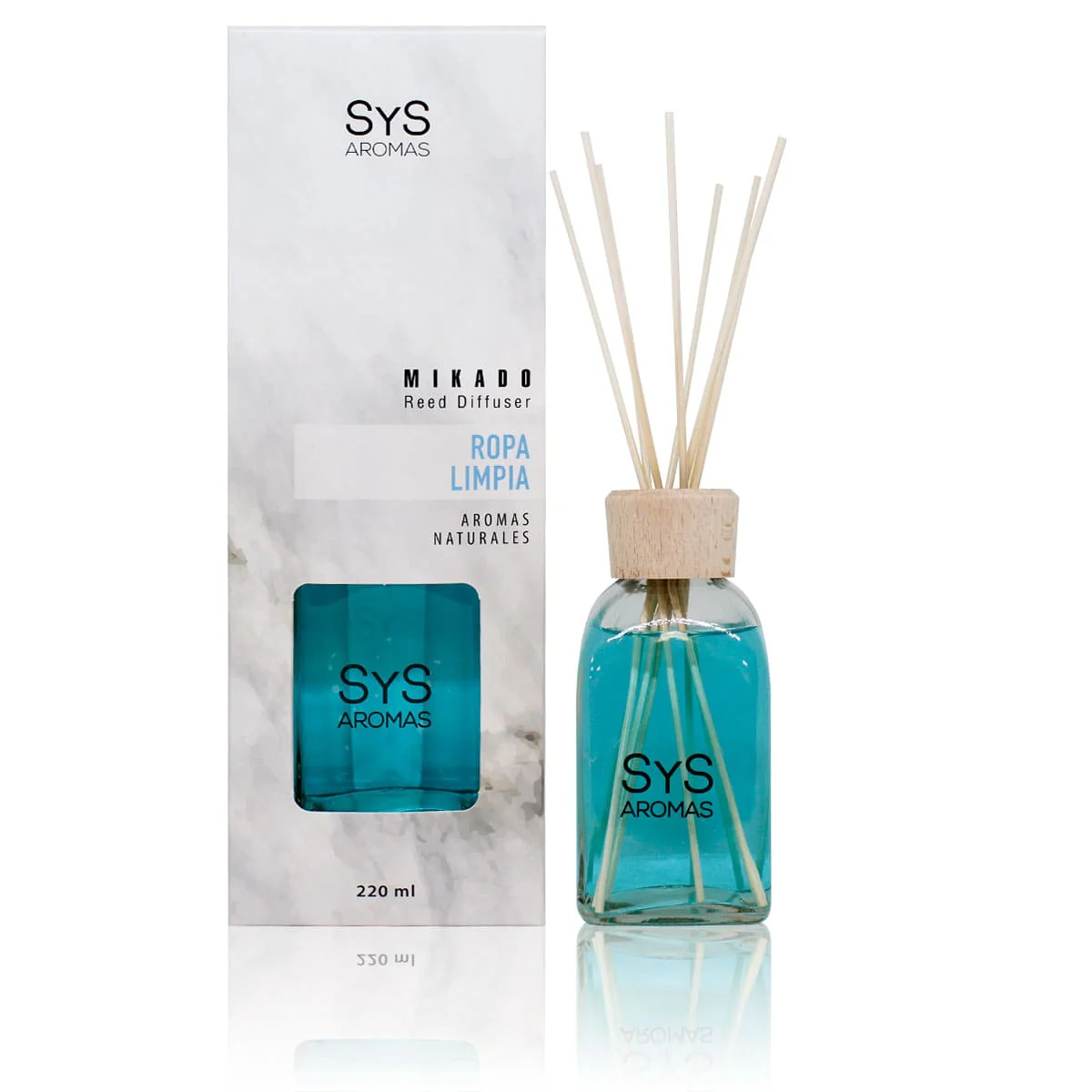 Ambientador Mikado Ropa Limpia 220 ml | Aroma Fresco y Algodón | Sensación de Limpieza | Fragancia Duradera