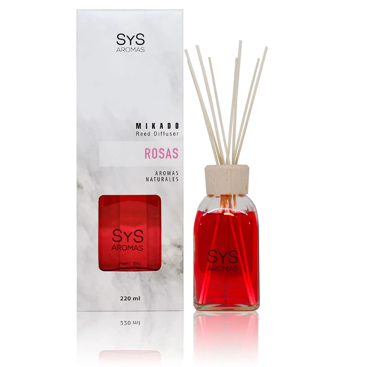 Ambientador Mikado Rosas 220 ml | Aroma Floral Intenso | Fragancia Elegante | Ambiente Sofisticado