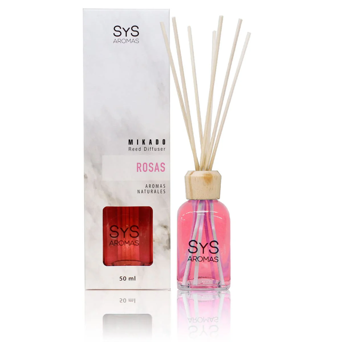 Ambientador Mikado Rosas 50 ml | Aroma Floral Intenso | Fragancia Elegante | Ambiente Sofisticado