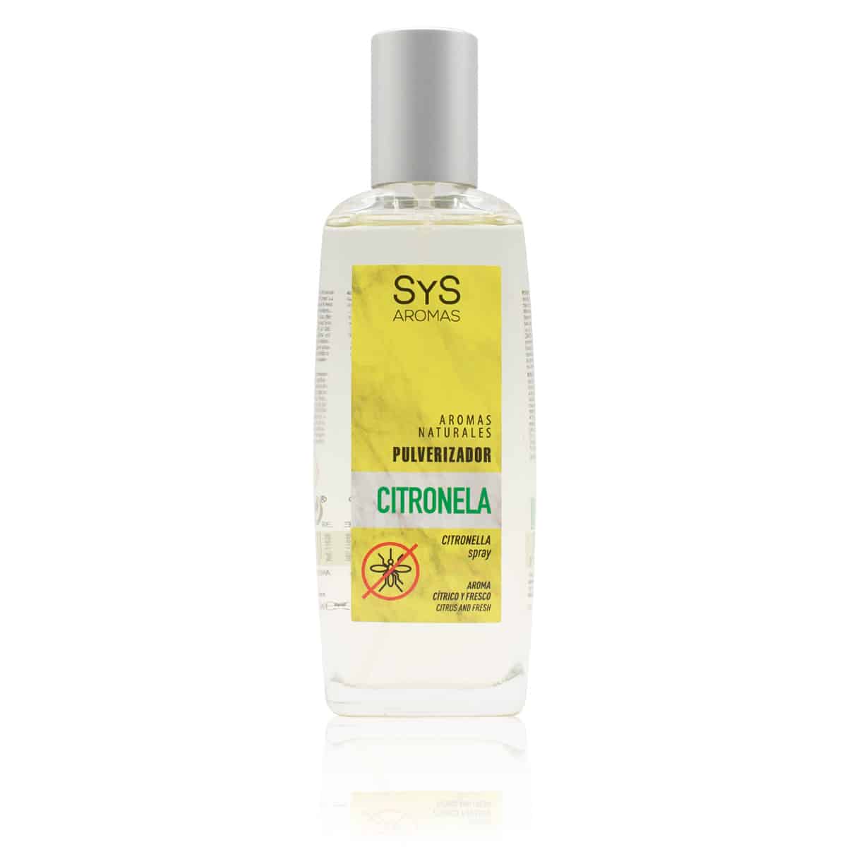 Ambientador Spray Citronela 100 Ml | Aroma Natural Antimosquitos | Frescor Inmediato | Protección Ambiental Sys Aromas