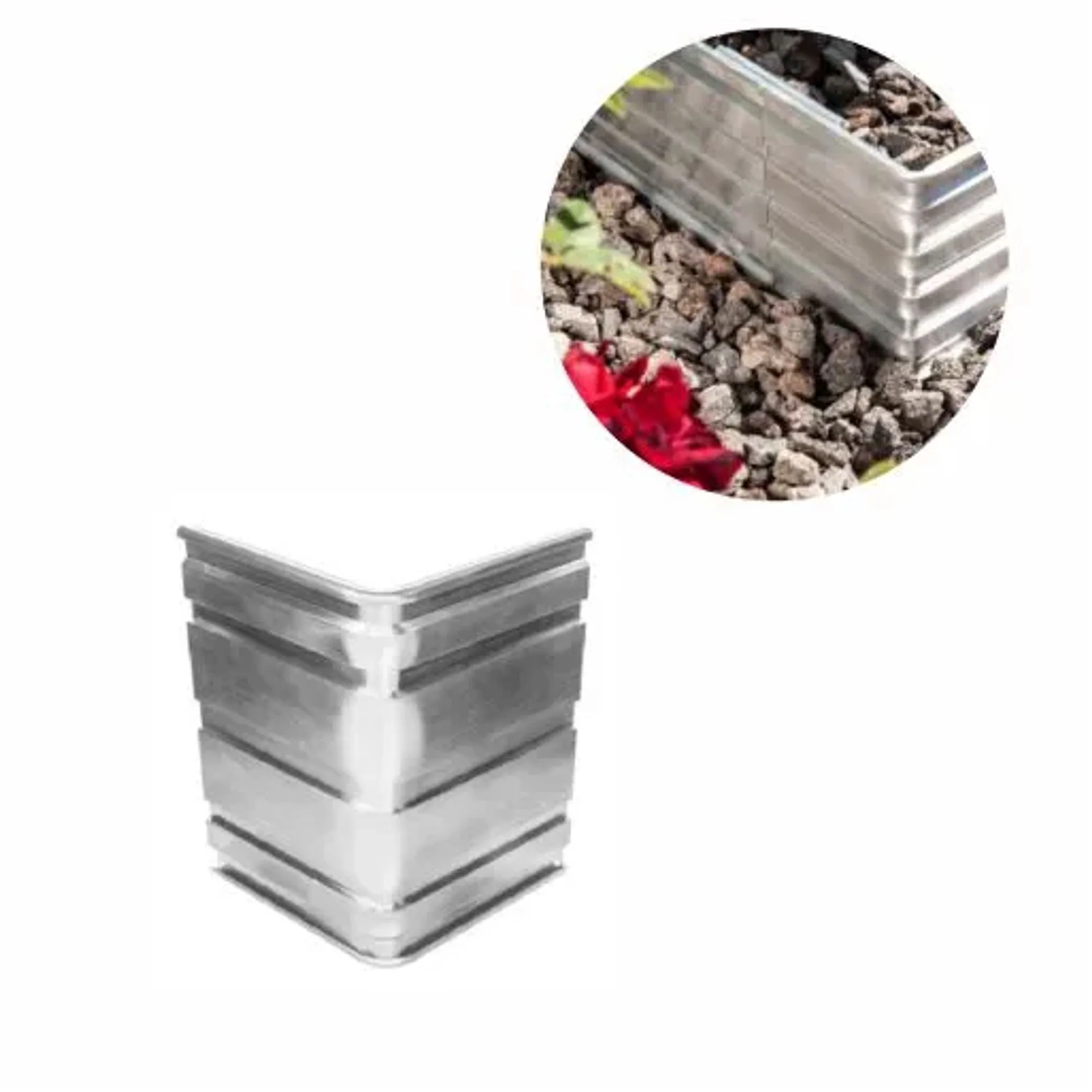 Ángulo De Esquina De 90 Grados Para Green Universe 10 Cm | Bordes De Césped | Bordes De Cama | Bordes De Cama
