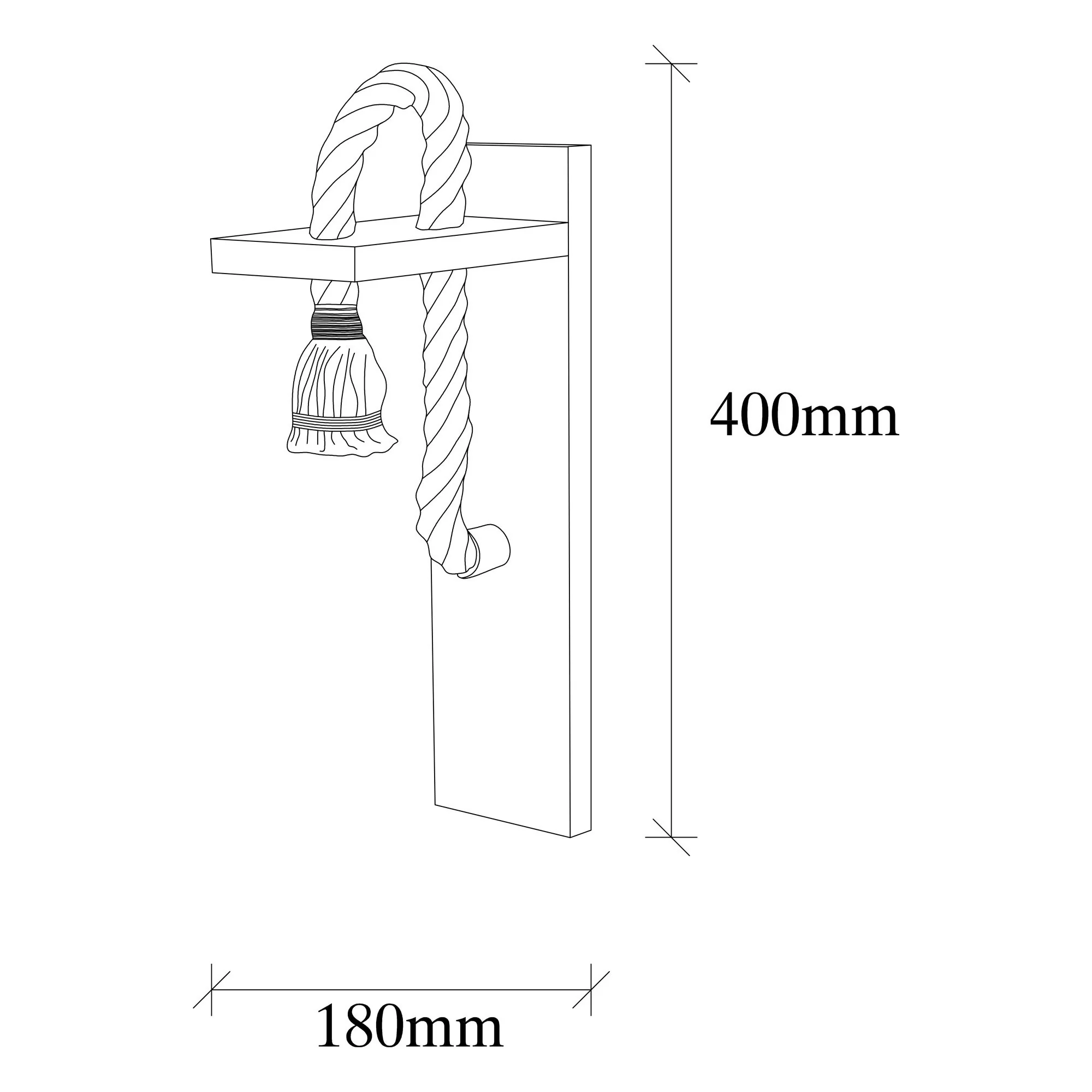Aplique De Pared, Madera , Madera, 11x18x40, Casquillo 1 X E 27 Max 40 W - Image 2