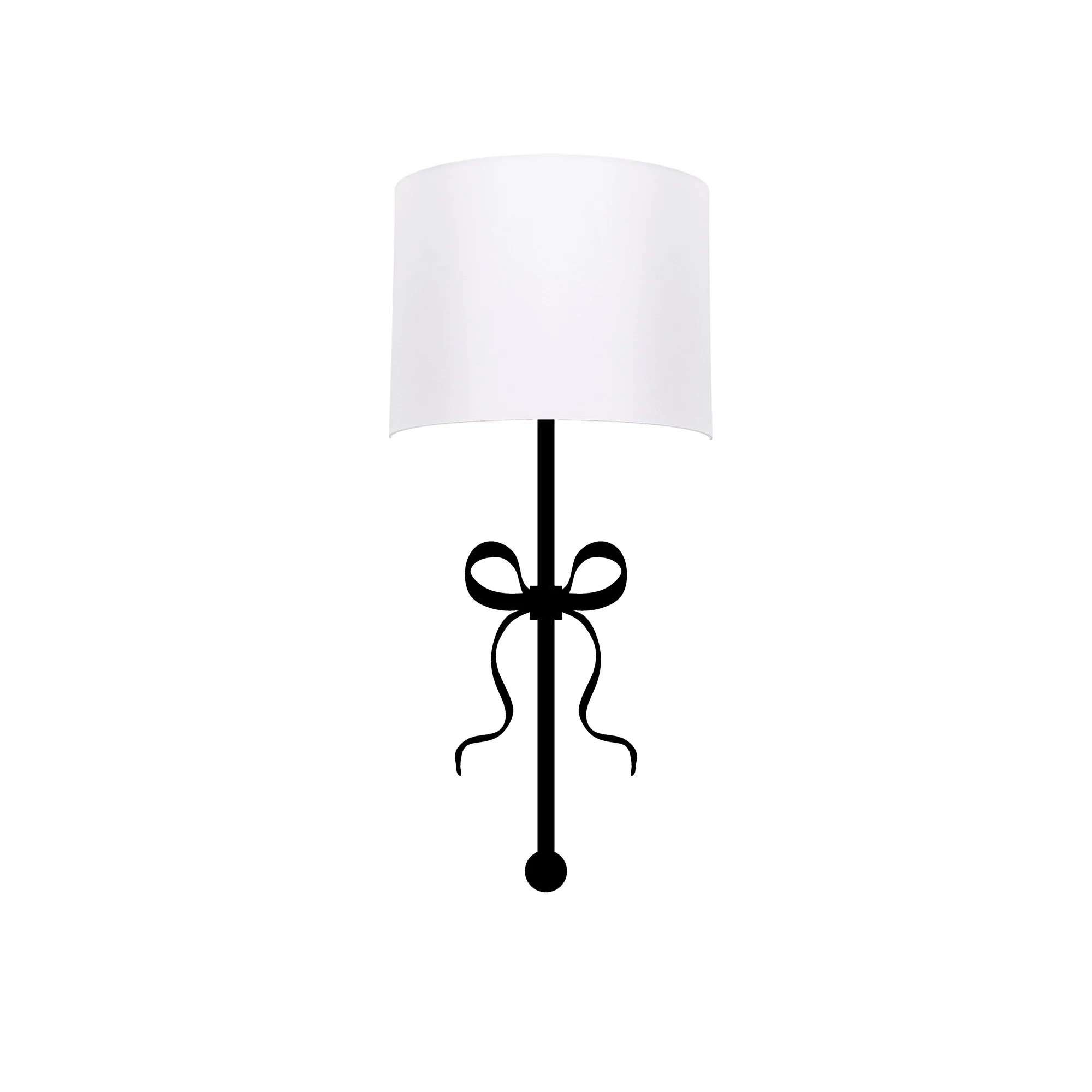 Aplique De Pared, Metal , Blanco
negro, 15x28x57, Casquillo E 27 Max 40 W