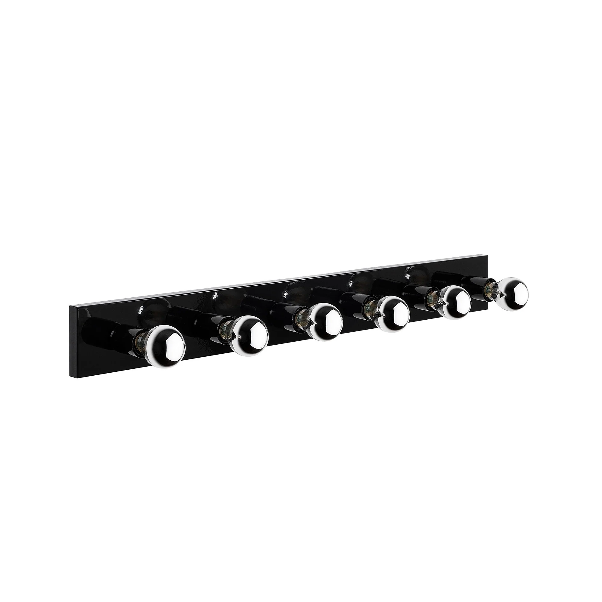 Aplique De Pared, Metal , Negro, 10x10x91, Casquillo 6 X E27 Max 40 W