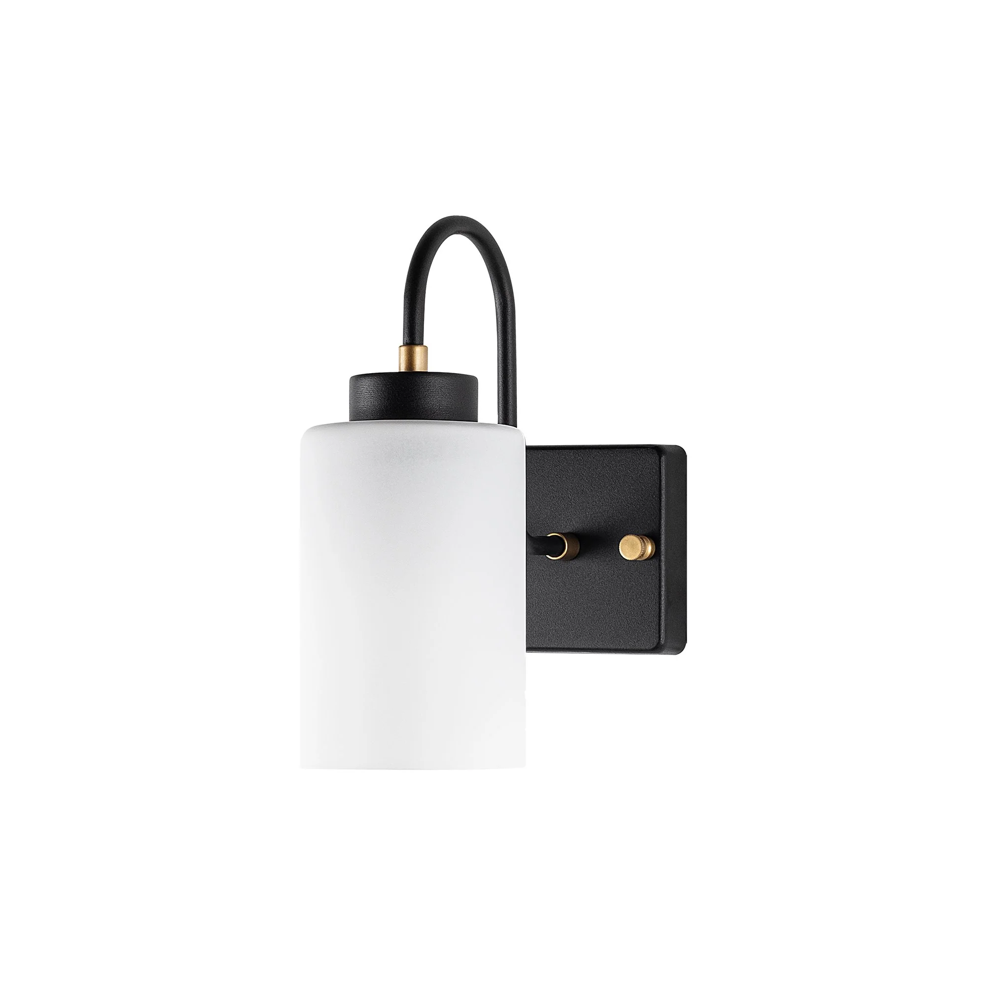 Aplique De Pared, Metal , Negro, 10x23x24, Casquillo E27 Max 40 W