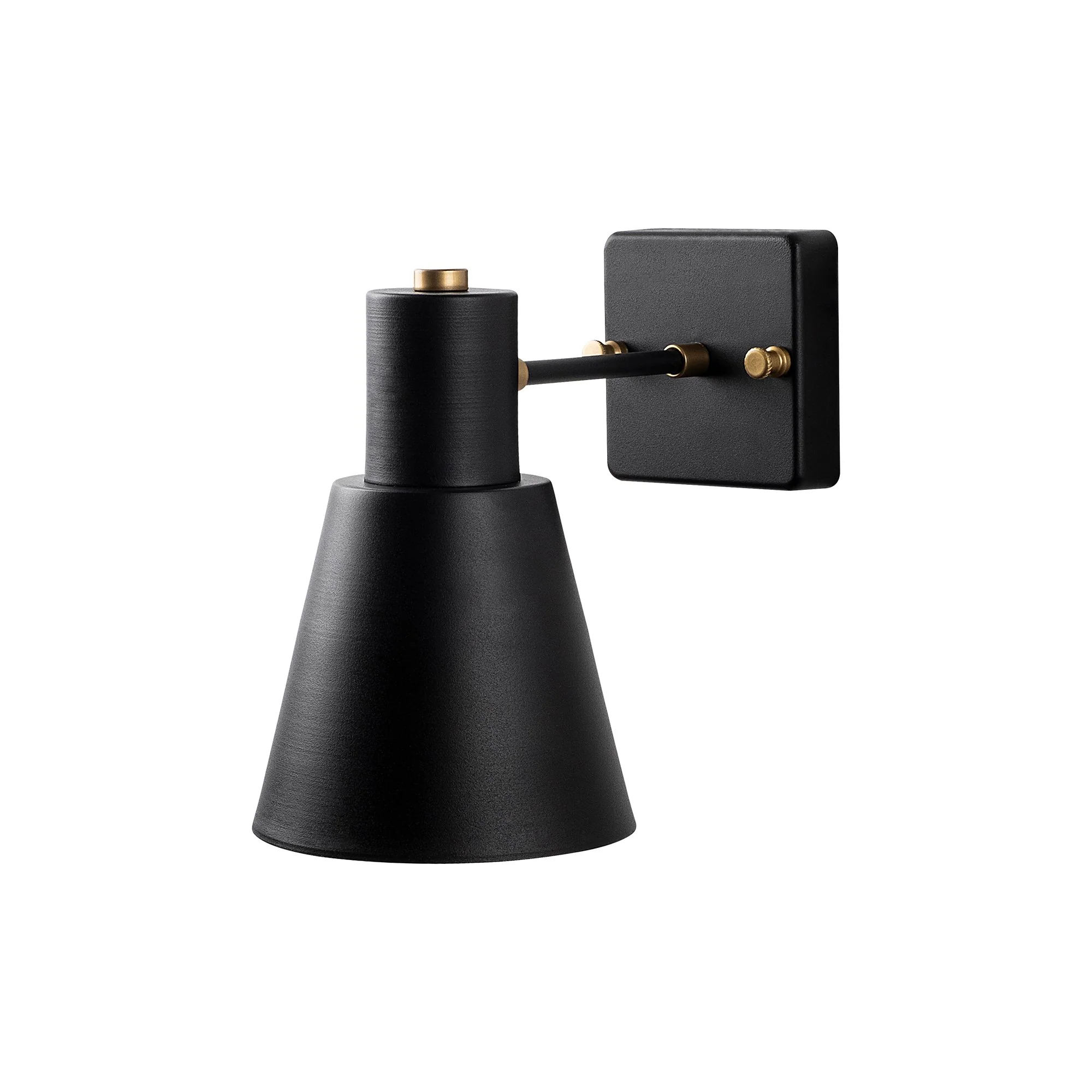 Aplique De Pared, Metal , Negro, 14x24x21, Casquillo E27 Max 40 W