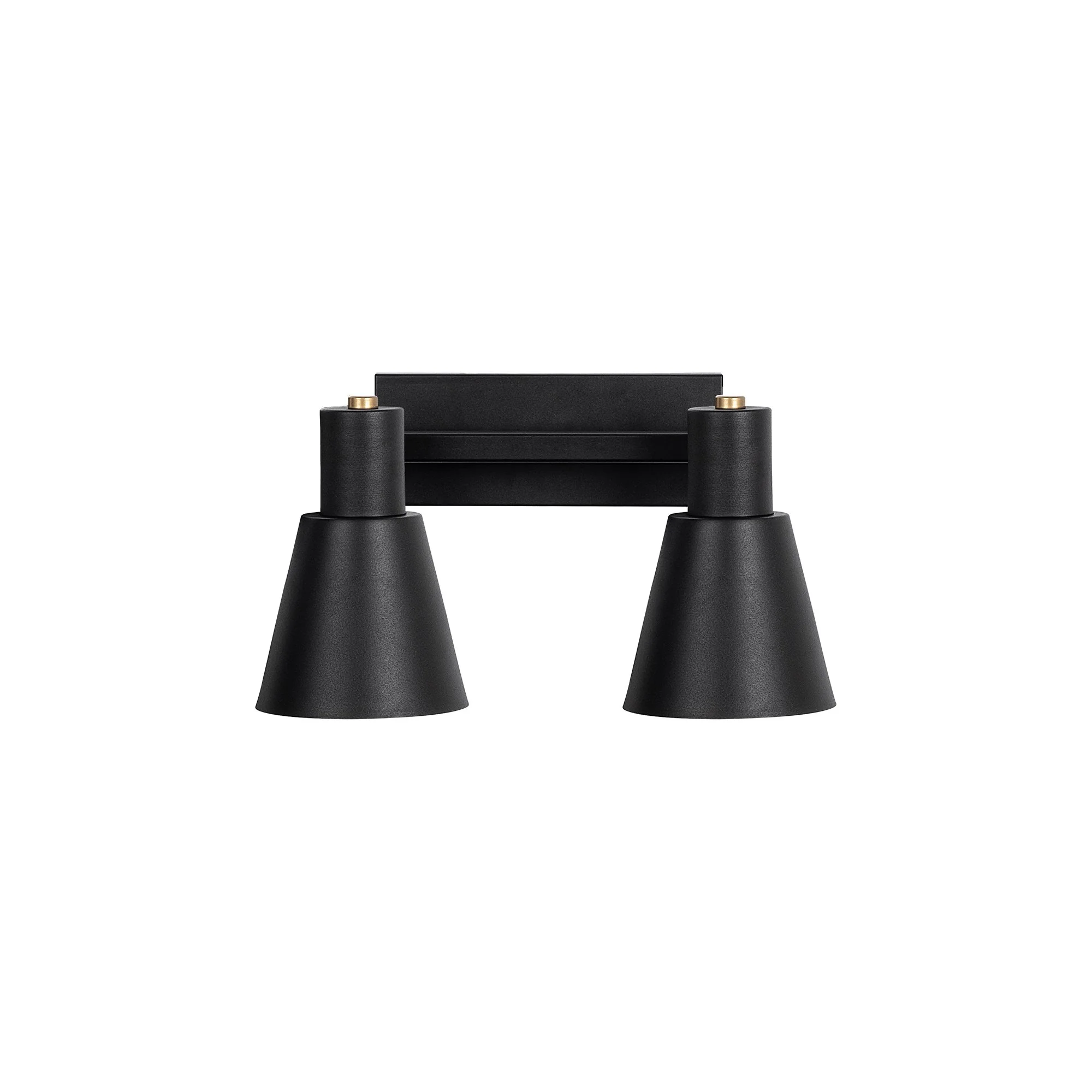 Aplique De Pared, Metal , Negro, 38x21x21, Casquillo 2 X E27 Max 40 W