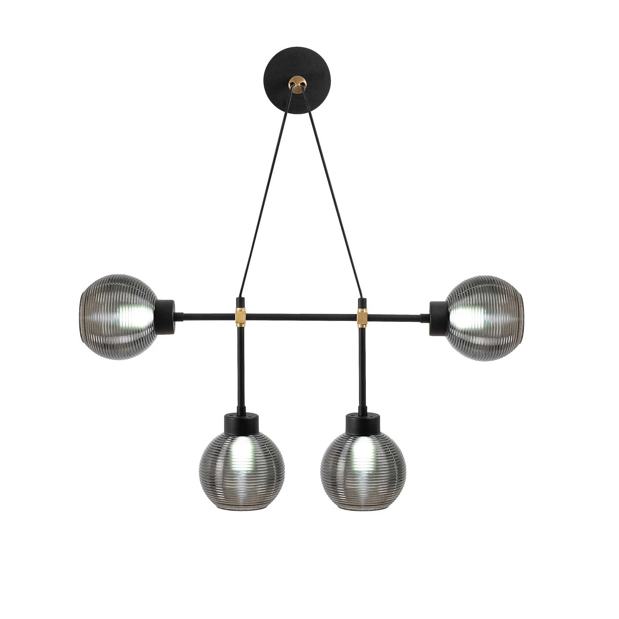 Aplique De Pared, Metal , Negro
humo, 78x15x65, Casquillo E 27 Max 40 W
