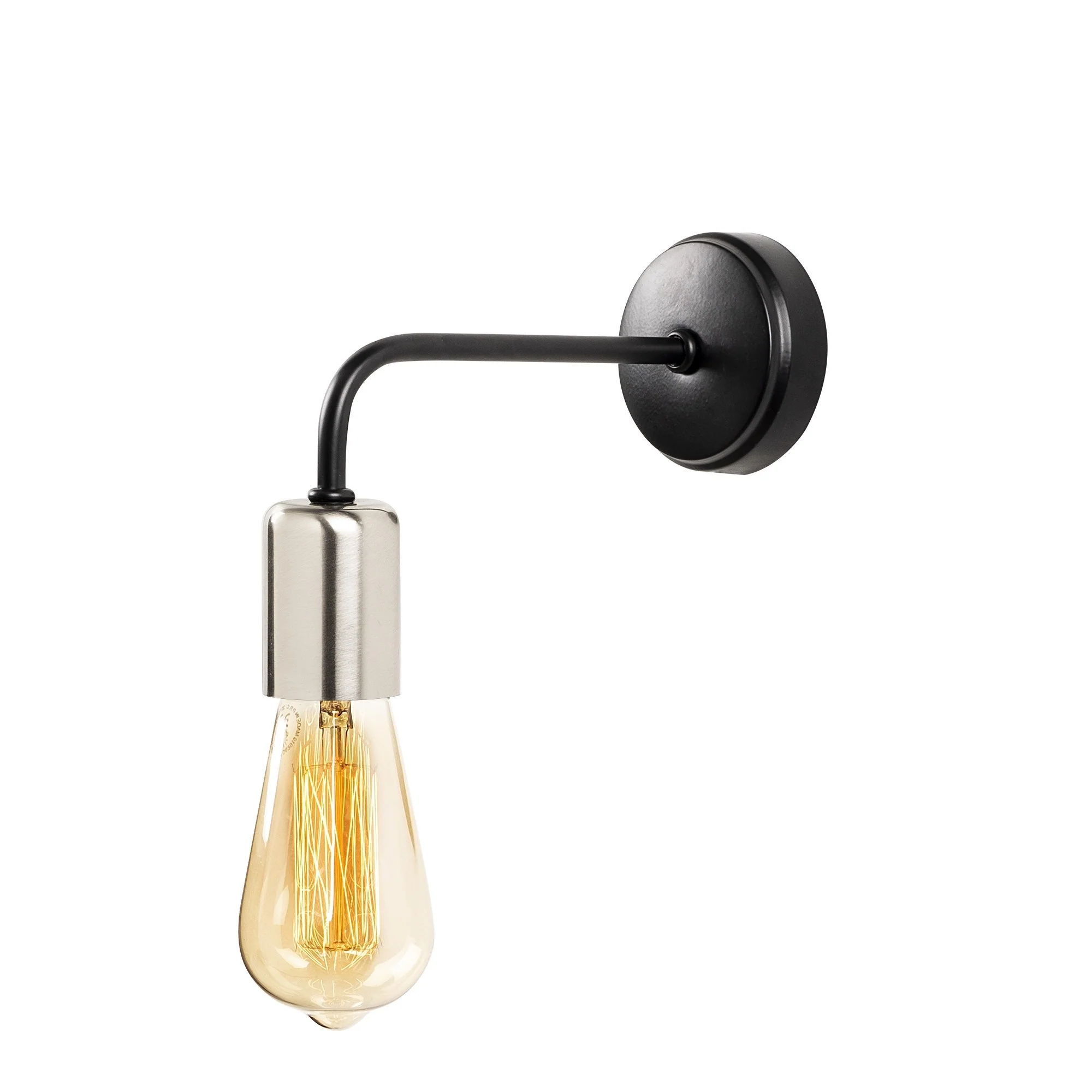 Aplique De Pared, Metal , Negro

nickel, 8x20x15, Casquillo E 27 Max 40 W - Image 3