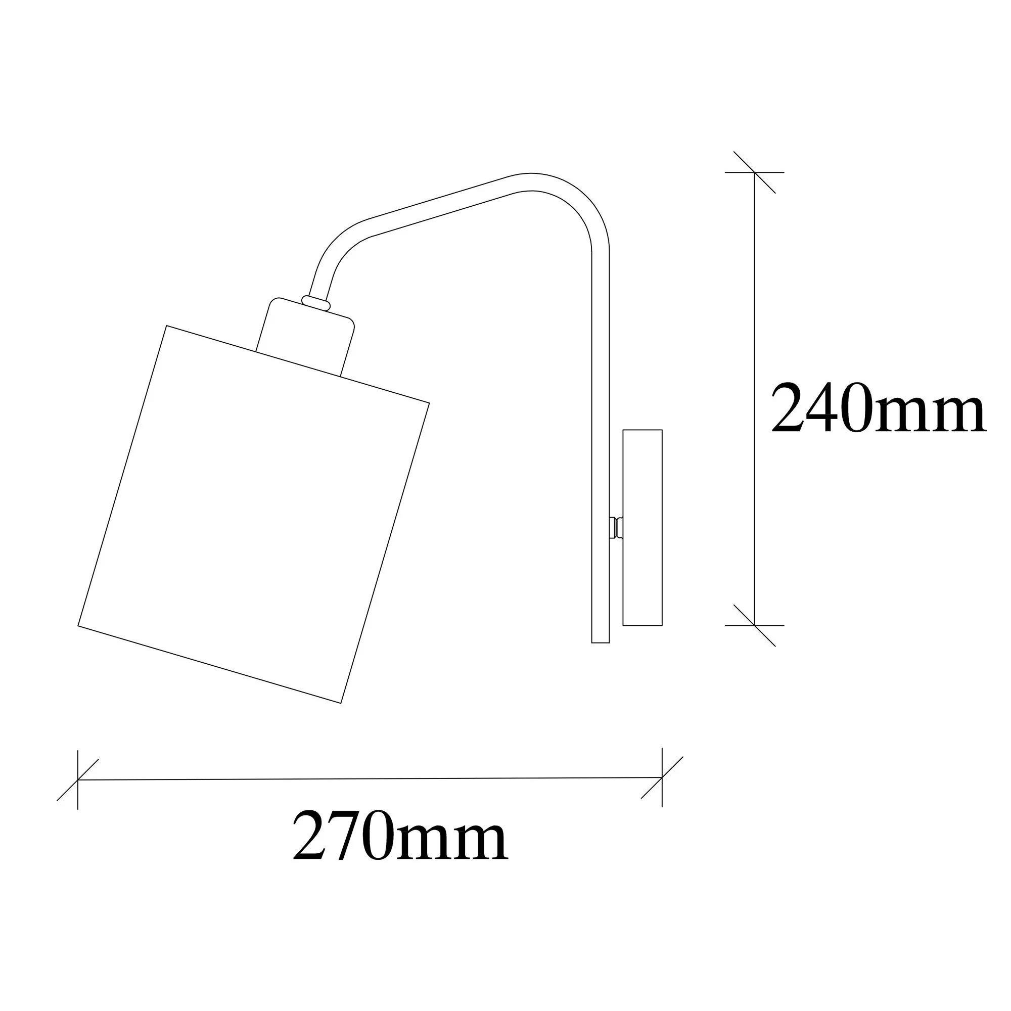 Aplique De Pared, Metal , Nickel
crema, 14x27x24, Casquillo E 27 Max 40 W - Image 2