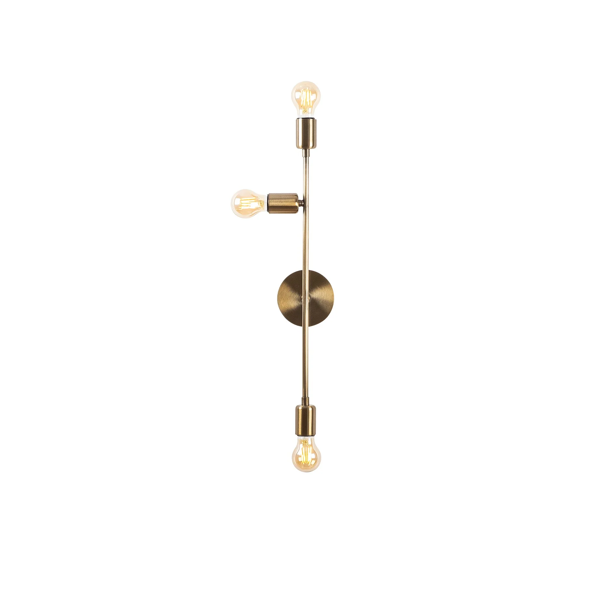 Aplique De Pared, Metal , Vintage, 15x15x65, Casquillo 3 X E 27 Max 40 W