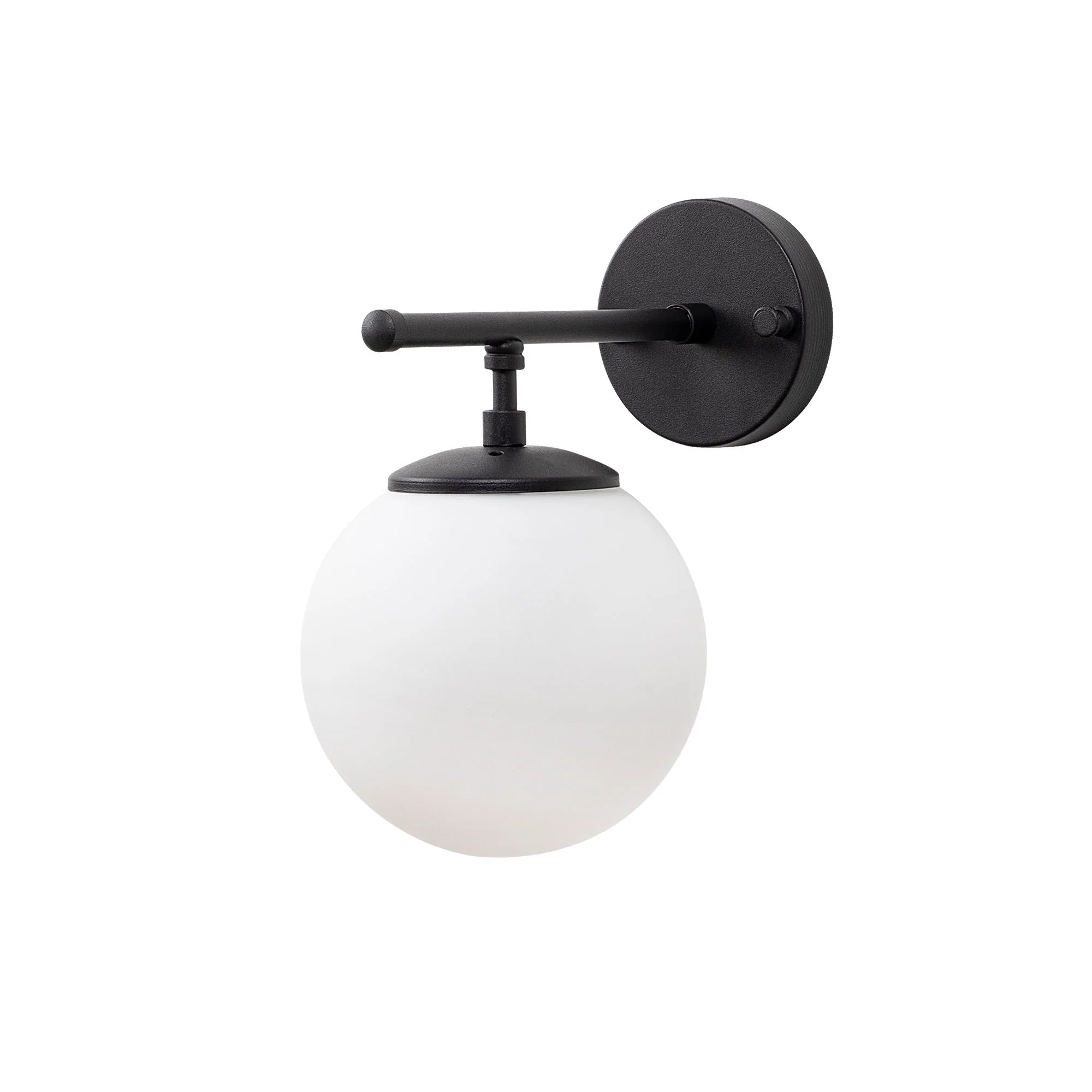 Aplique De Pared Pantalla Blanca, Metal , Negro, 15x24x24, Casquillo E14 Max 40 W