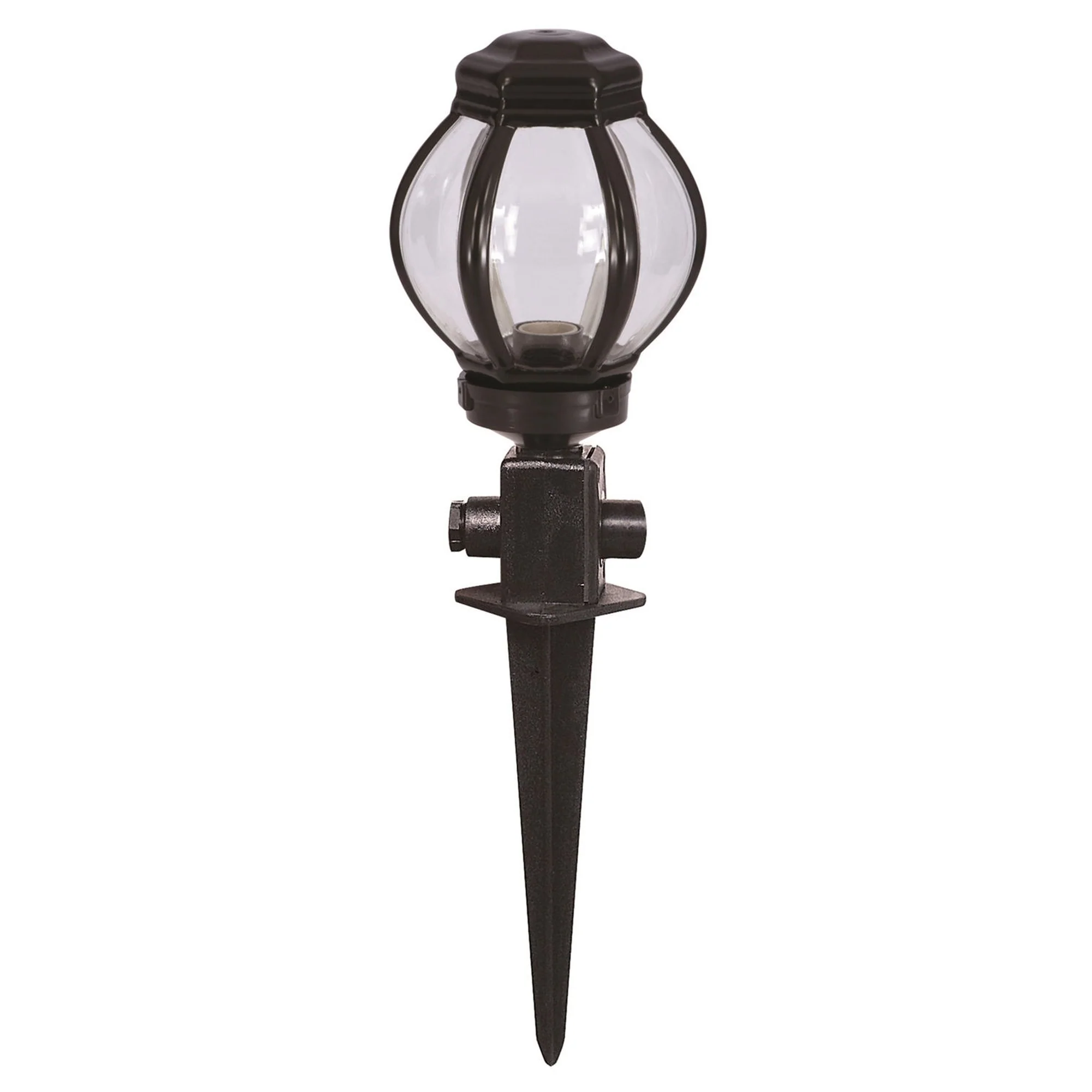 Aplique De Pared Pantalla Oval Para Exterior, Abs , Negro, 20x20x50, Casquillo E 27 Max 60 W