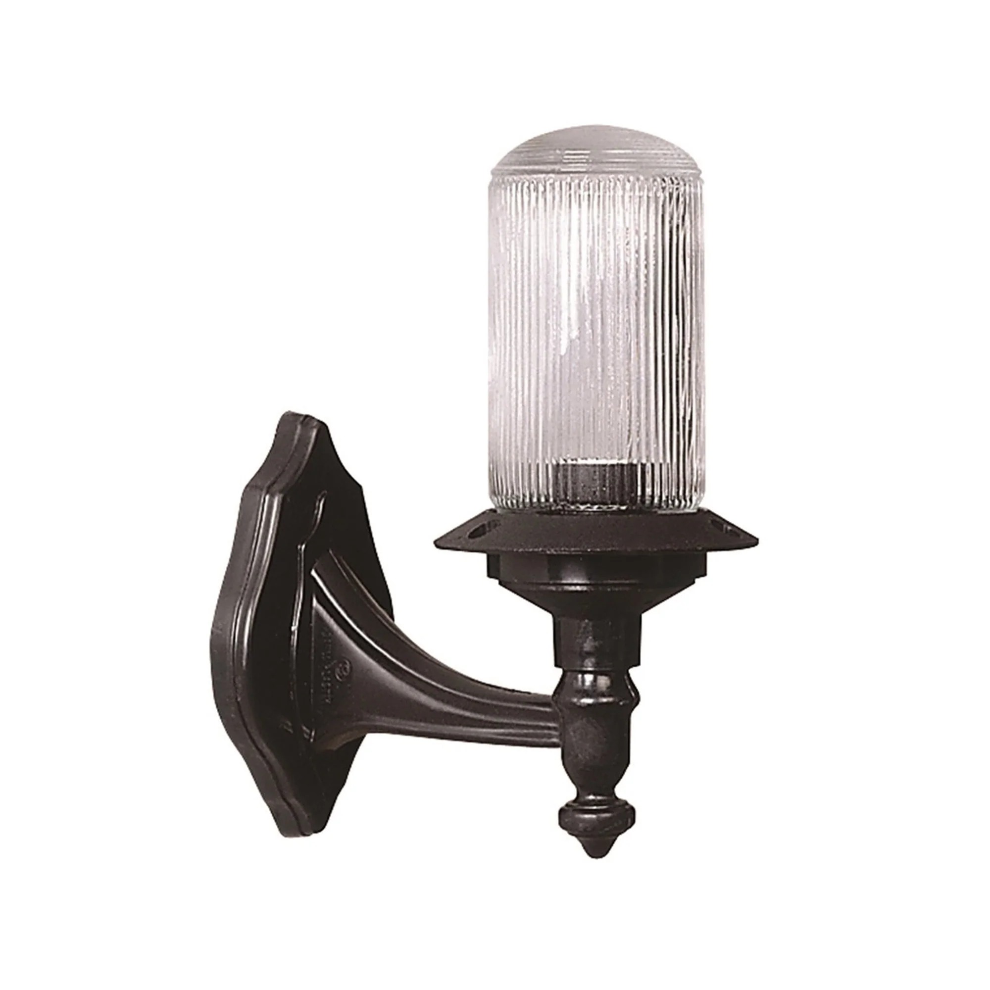 Aplique De Pared Para Exterior, Abs , Negro, 21x16x28, Casquillo E 27 Max 60 W