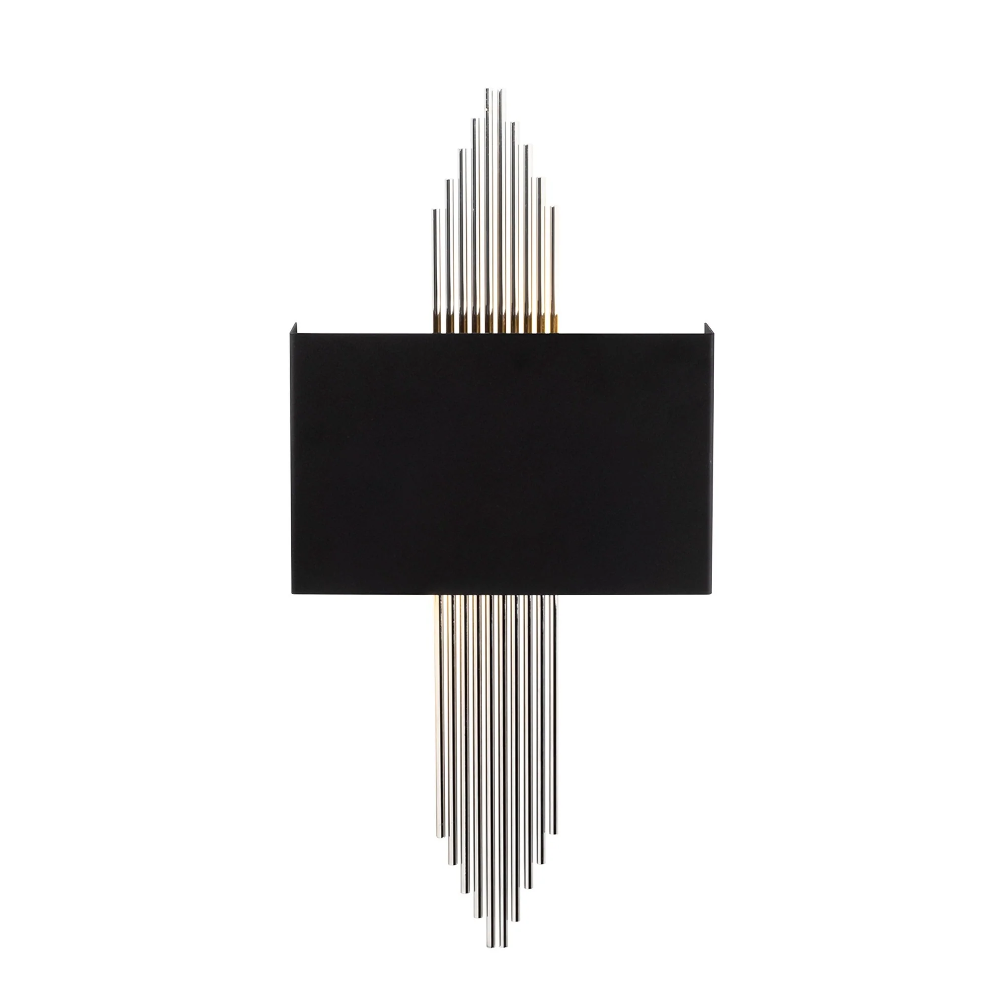 Aplique De Pared Recto, Metal , Negro
plata, 75x10x22, Casquillo E 27 Max 40 W - Image 3