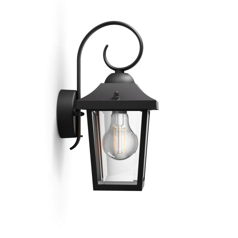 Aplique E27 Negro Buzzard Philips