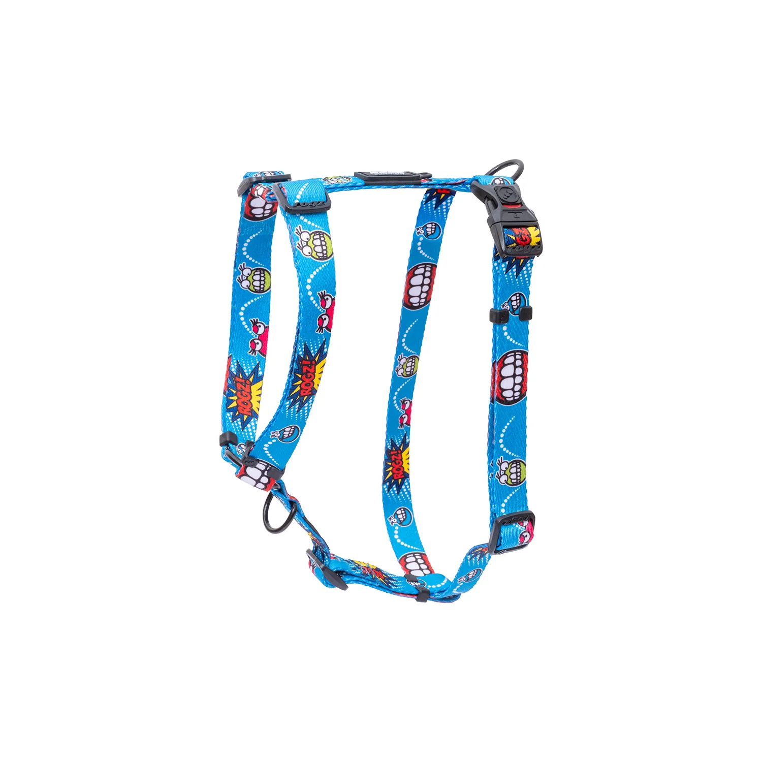 Arnés Para Perro, Modelo Fusion De Rogz, Estampado Comic Azul. Talla S (8-14kg)