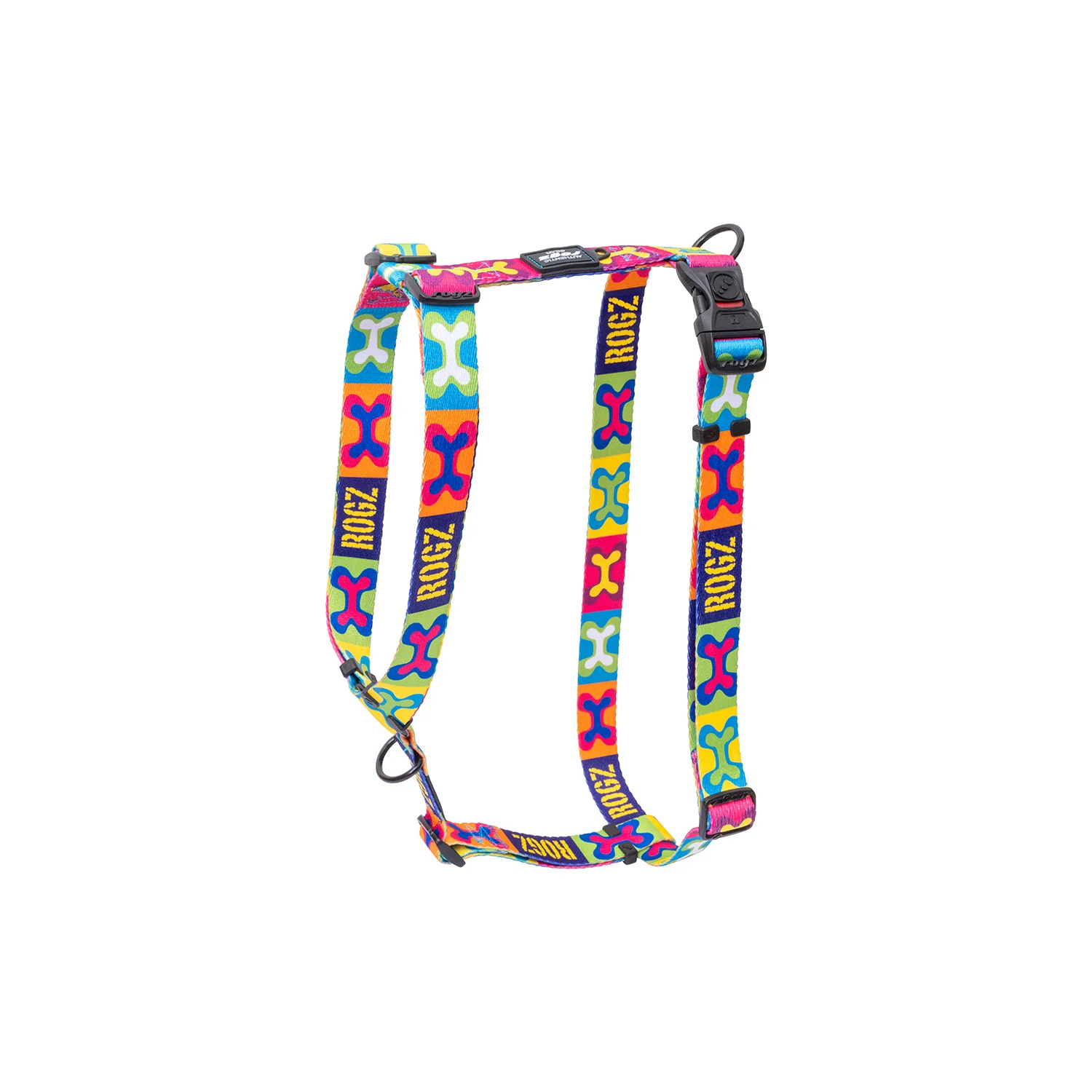 Arnés Para Perro, Modelo Fusion De Rogz, Estampado Pop Art. Talla S (8-14kg)