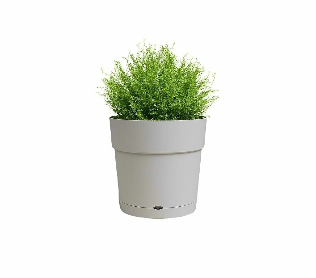 Artevasi Macetero Gris Capri 35 Cm Con Reserva De Agua  De Plástico Reciclado - Image 2