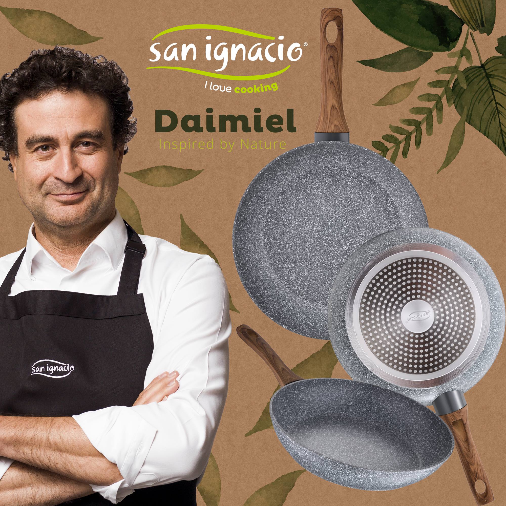 Bateria De Cocina 8 Piezas San Ignacio Dina De Acero Inoxidable Con Juego De Sartenes (22/24/26 Cm) San Ignacio Daimiel En Aluminio Forjado - Image 4