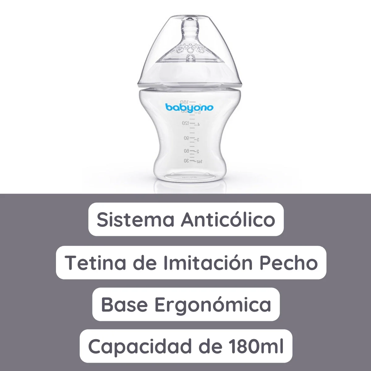 Biberón Anticólico 180ml Imitación Pecho Natural Nursing - Image 4