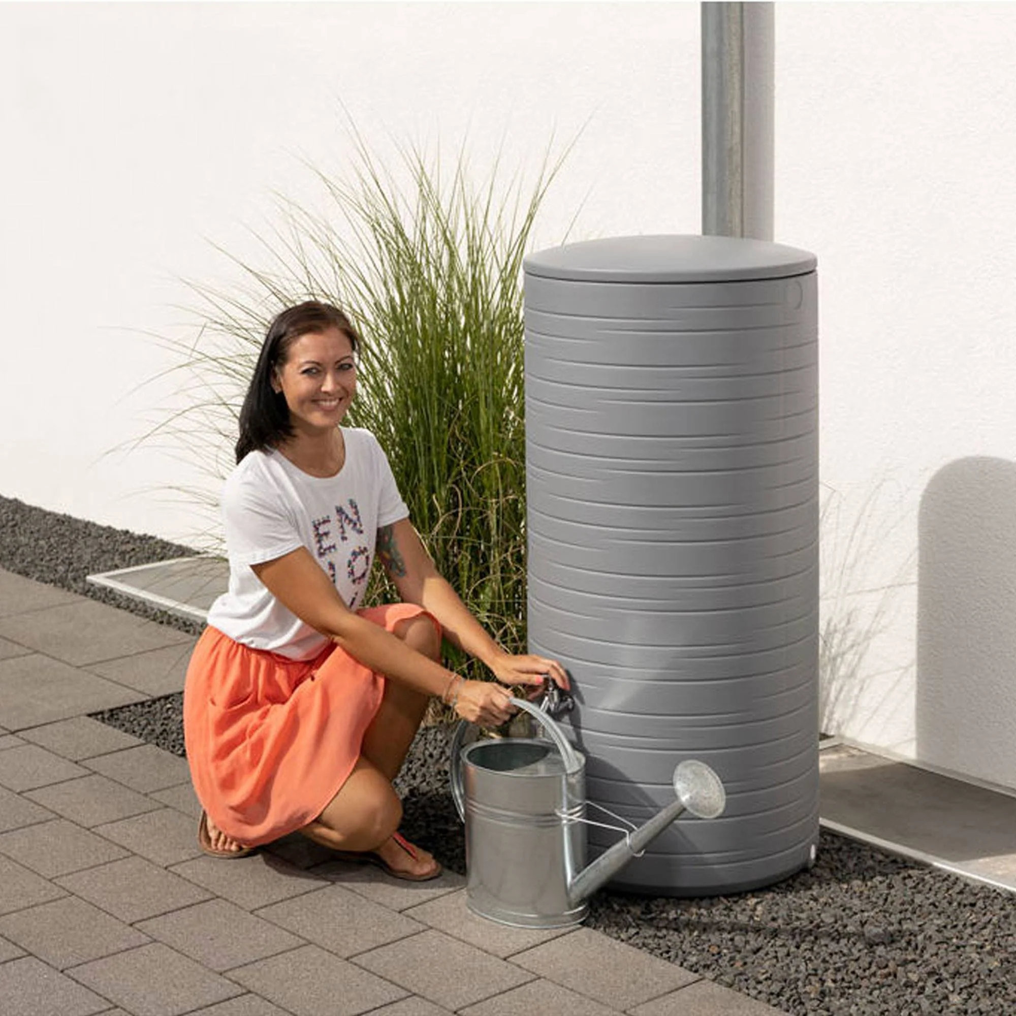 Bidón De Agua De Lluvia Novara 280l Color Gris Frío - Image 3