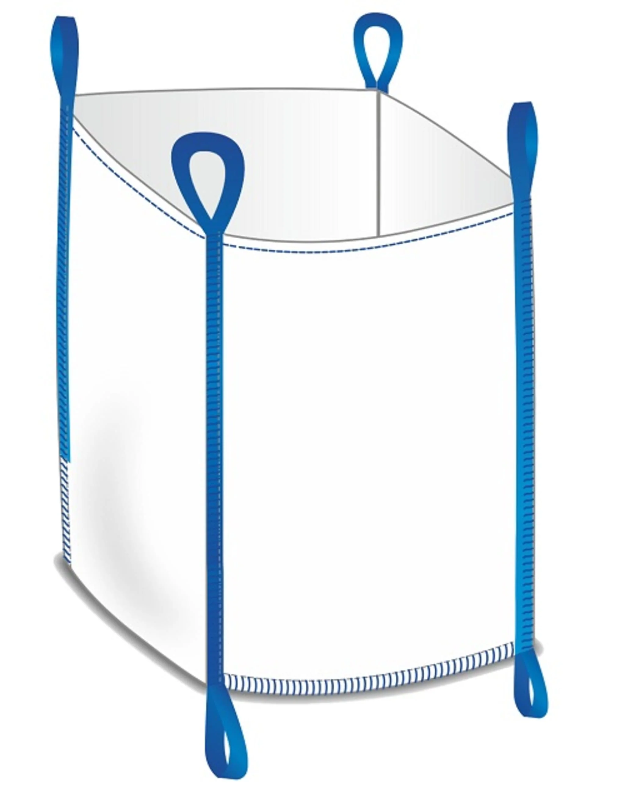 Big Bag Oben Offen, 2 Schlaufen Unten Tragkraft 1000 Kg, 90 X 90 X 90 Cm #3 10 Stück