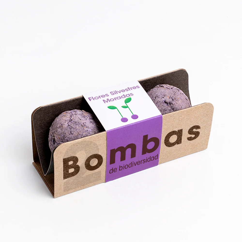 Bombas De Biodiversidad (flores Silvestres Moradas)