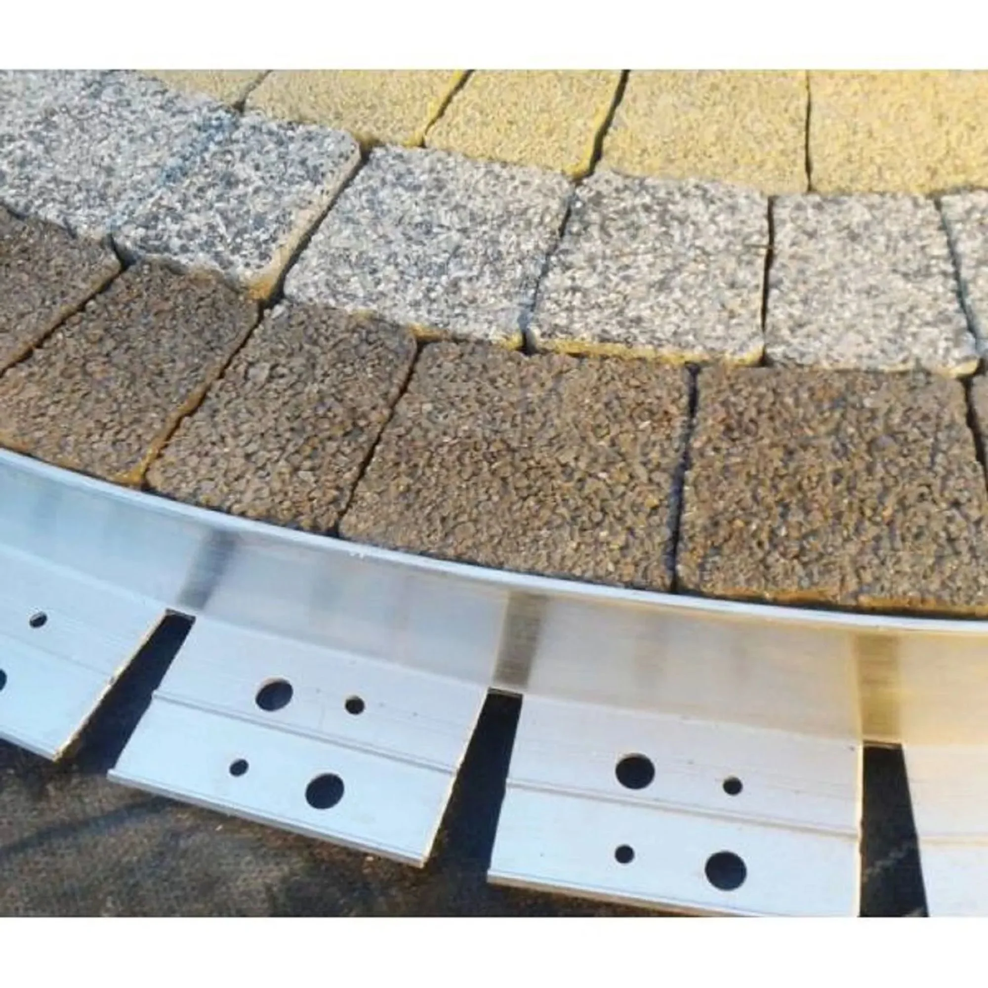 Bordes De Césped De Aluminio Ultra Resistentes 64mm X 100cm