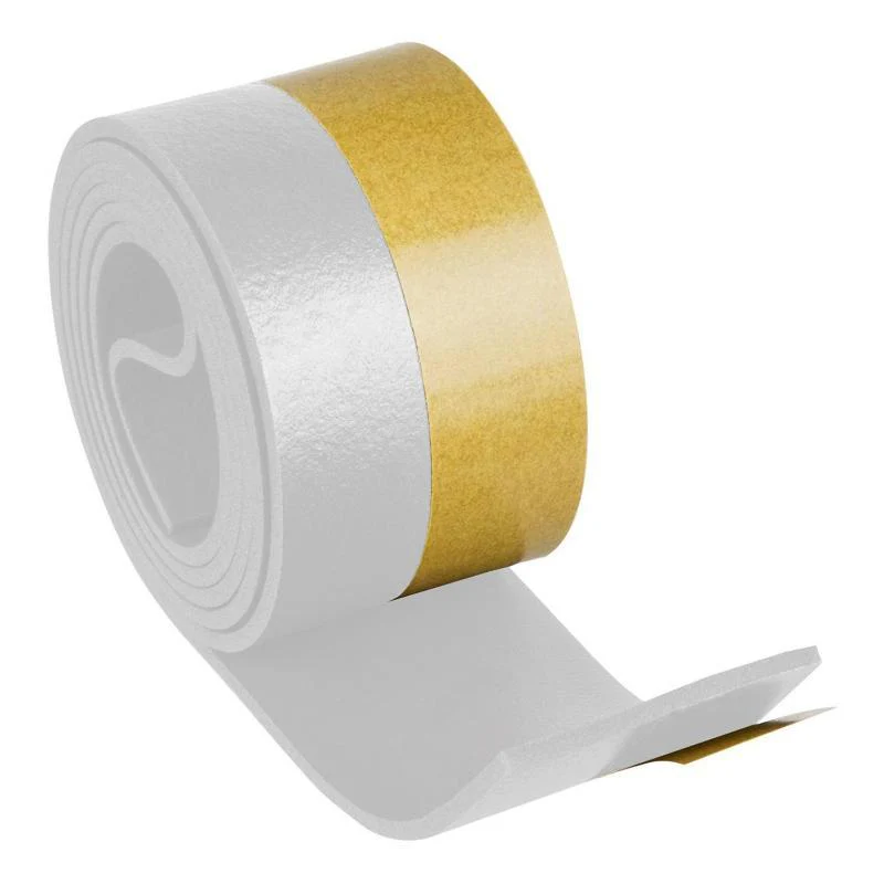Burlete Umbral Autoadhesivo Pvc Flexible Blanco