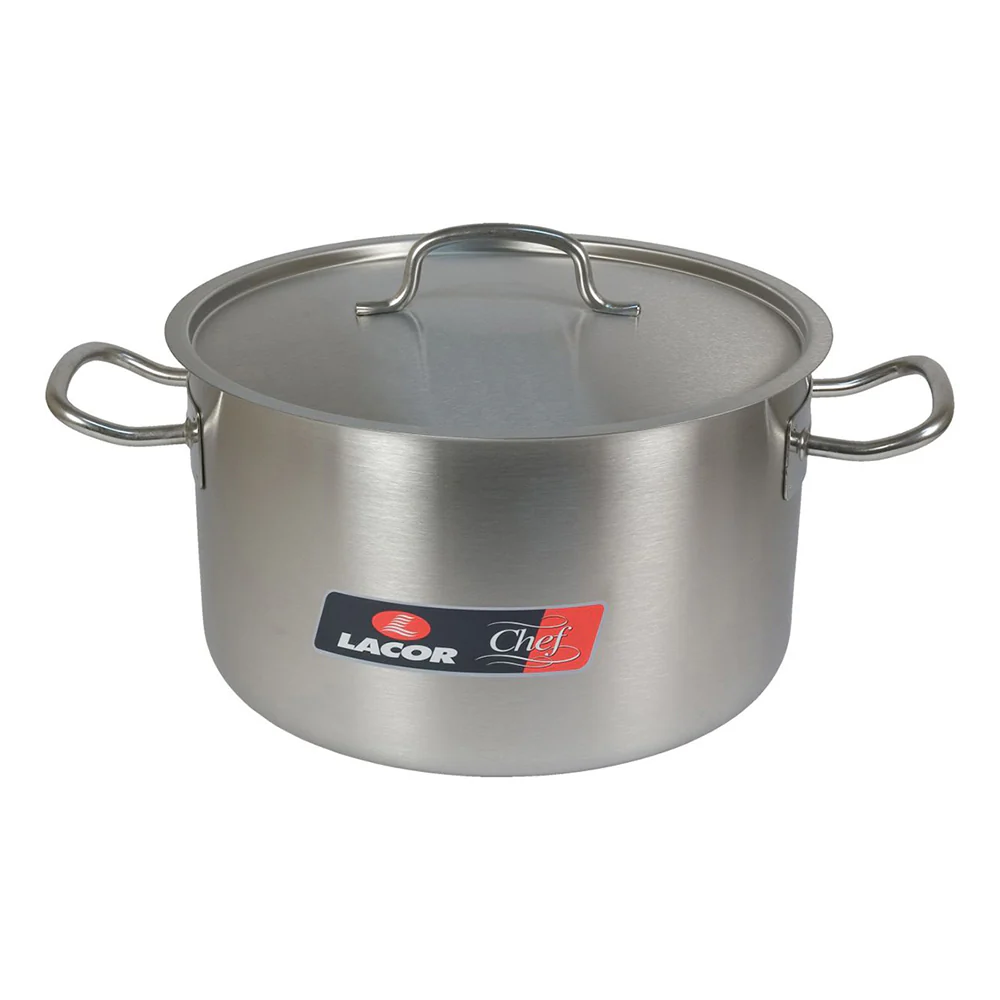Cacerola Alta De Acero Inoxidable - 44 L - 45 Cm