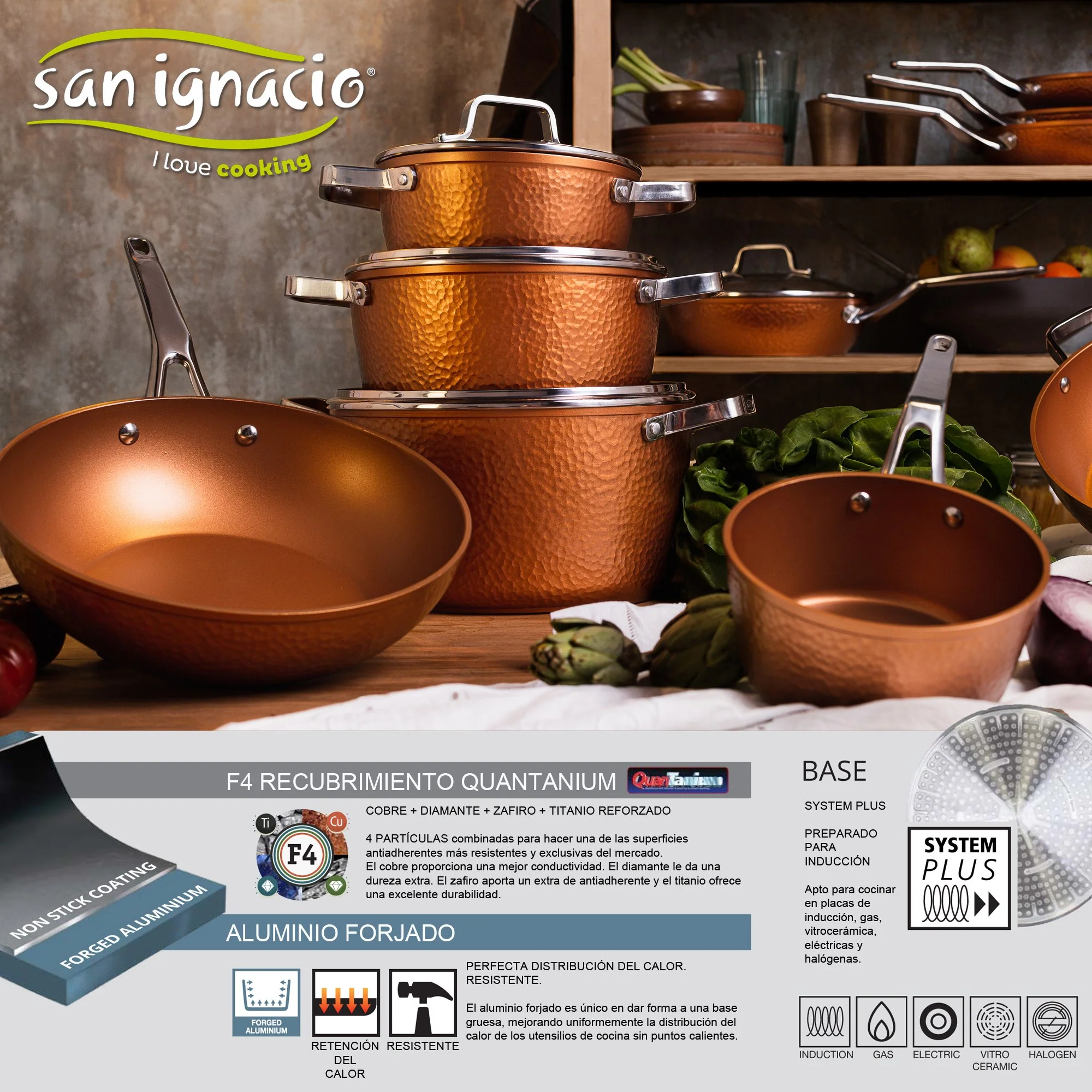 Cacerola Con Tapa 28x15cm Aluminio Forjado Inducción, Colección Origen - Image 3