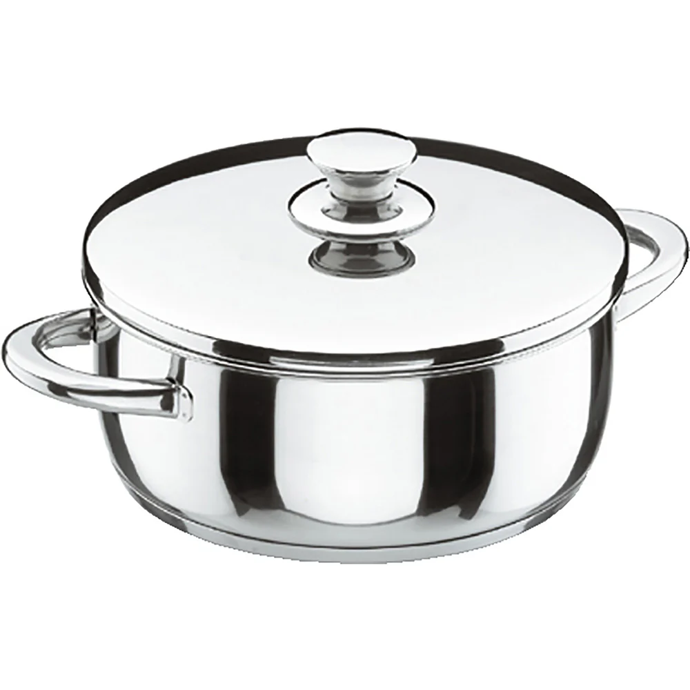 Cacerola Vitrocor De Acero Inoxidable Con Tapa - 36 Cm