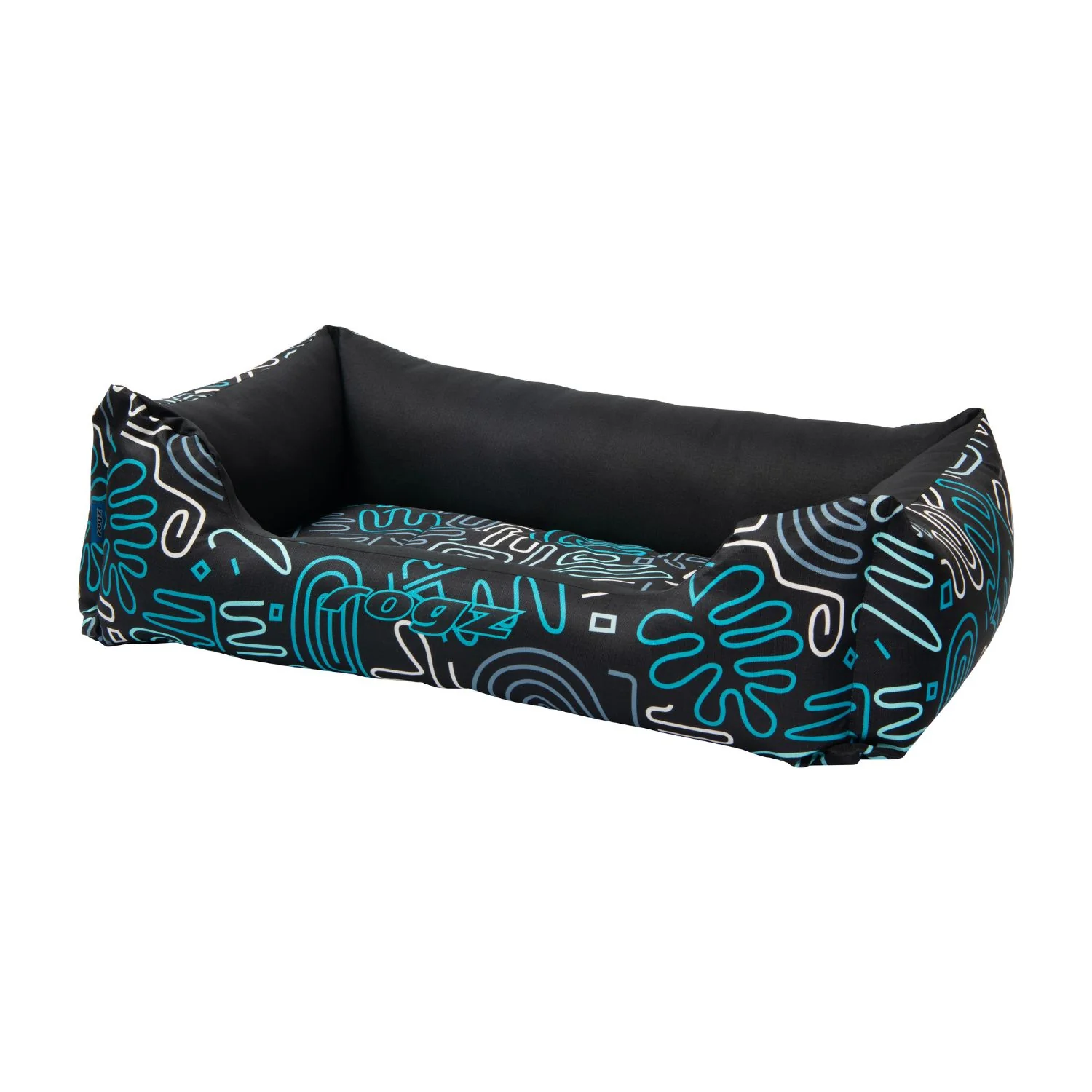 Cama Para Perro Rogz Graphix 101x64x33cm Estampado Doodle Talla Xl (39-64kg)
