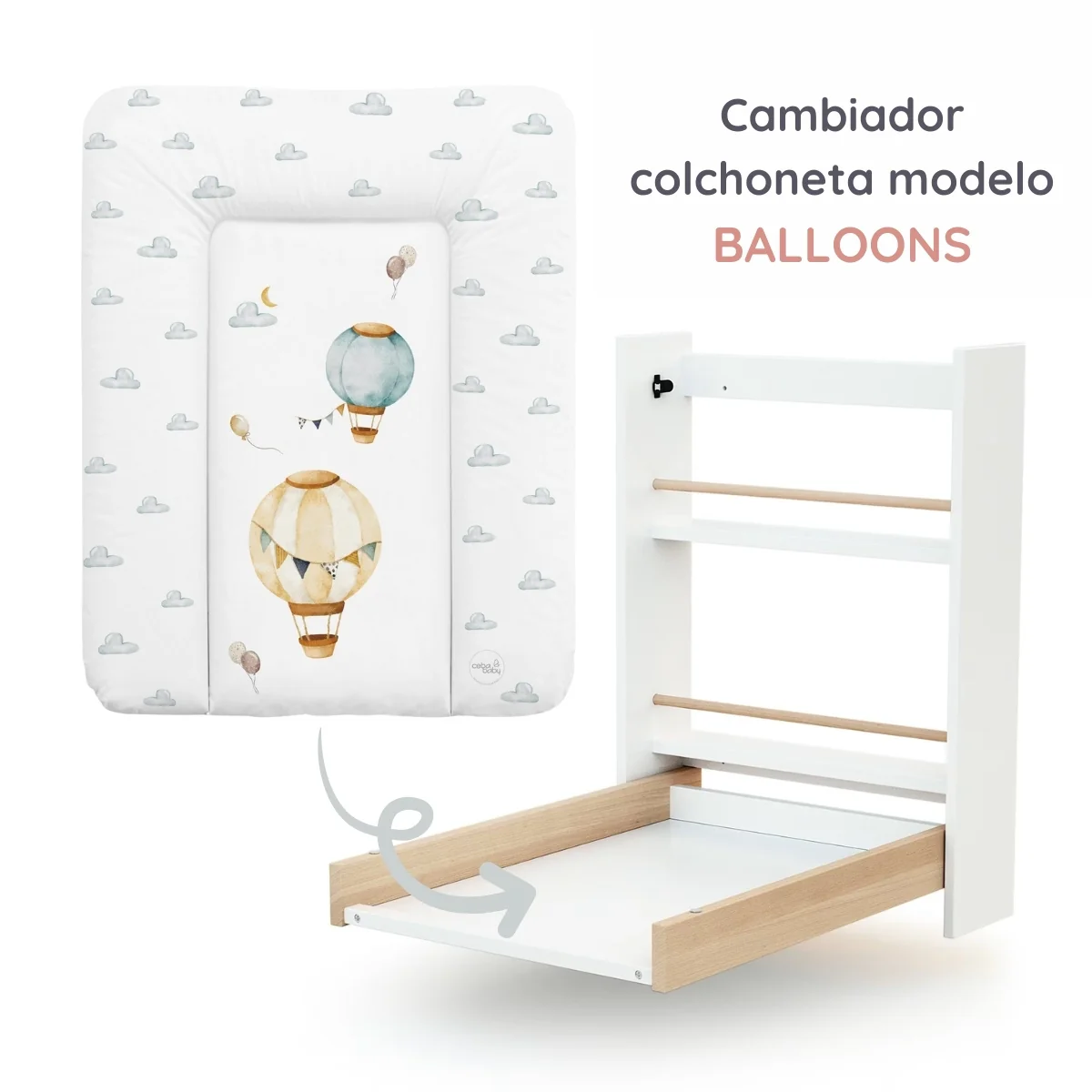 Cambiador Blando Para Comoda T-s Basic Balloons - Image 3
