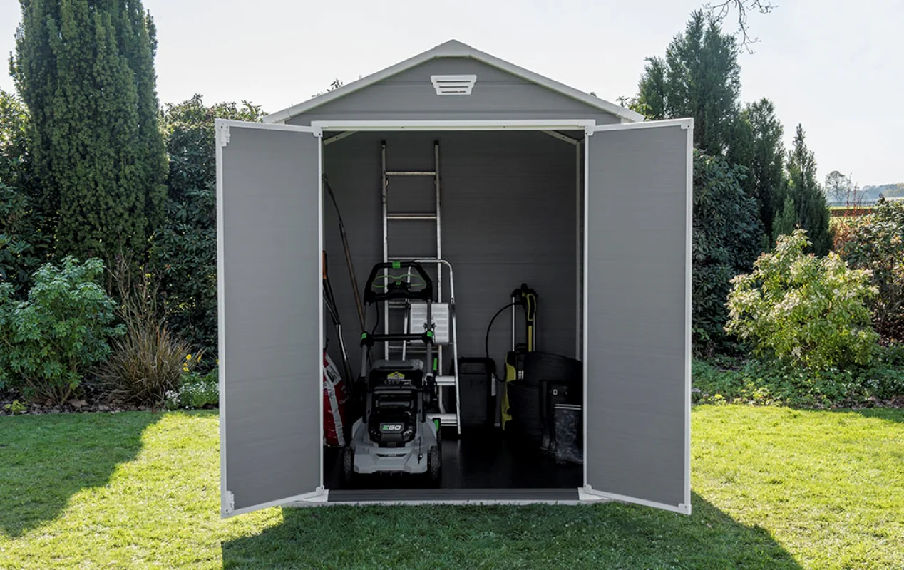 Caseta De Exterior Manor 6x8 De Keter. 185,8x236,8x227 Cm - Gris - Image 6