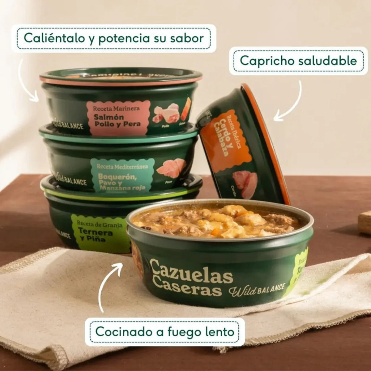 Cazuelas Caseras Cerdo y Calabaza Wild Balance 280g - Image 7