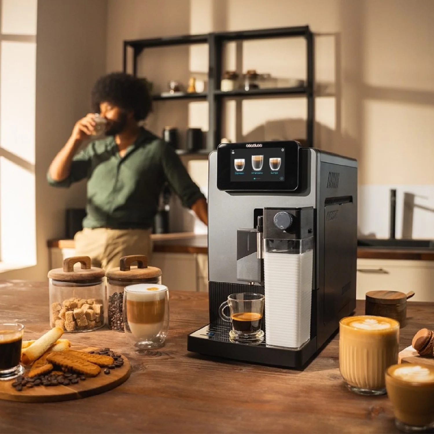 Cecotec Cafetera Superautomática Cremmaet Latte. 1350w, 19 Bares, Thermoblock, 6 Bebidas, Vaporizador, 5 Niveles Molido - Image 4