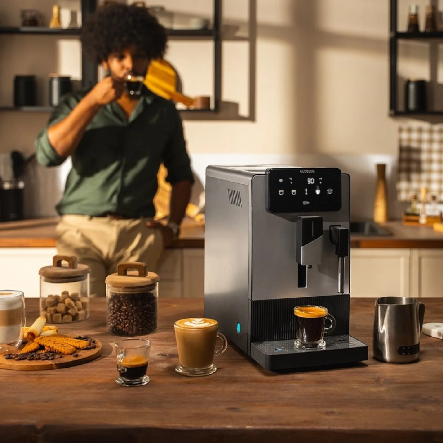Cecotec Cafetera Superautomática Cremmaet Steam. 1350w, 19 Bares, 5 Niveles Molido, Depósito Grano 150g Y Agua 1.1l, The - Image 4