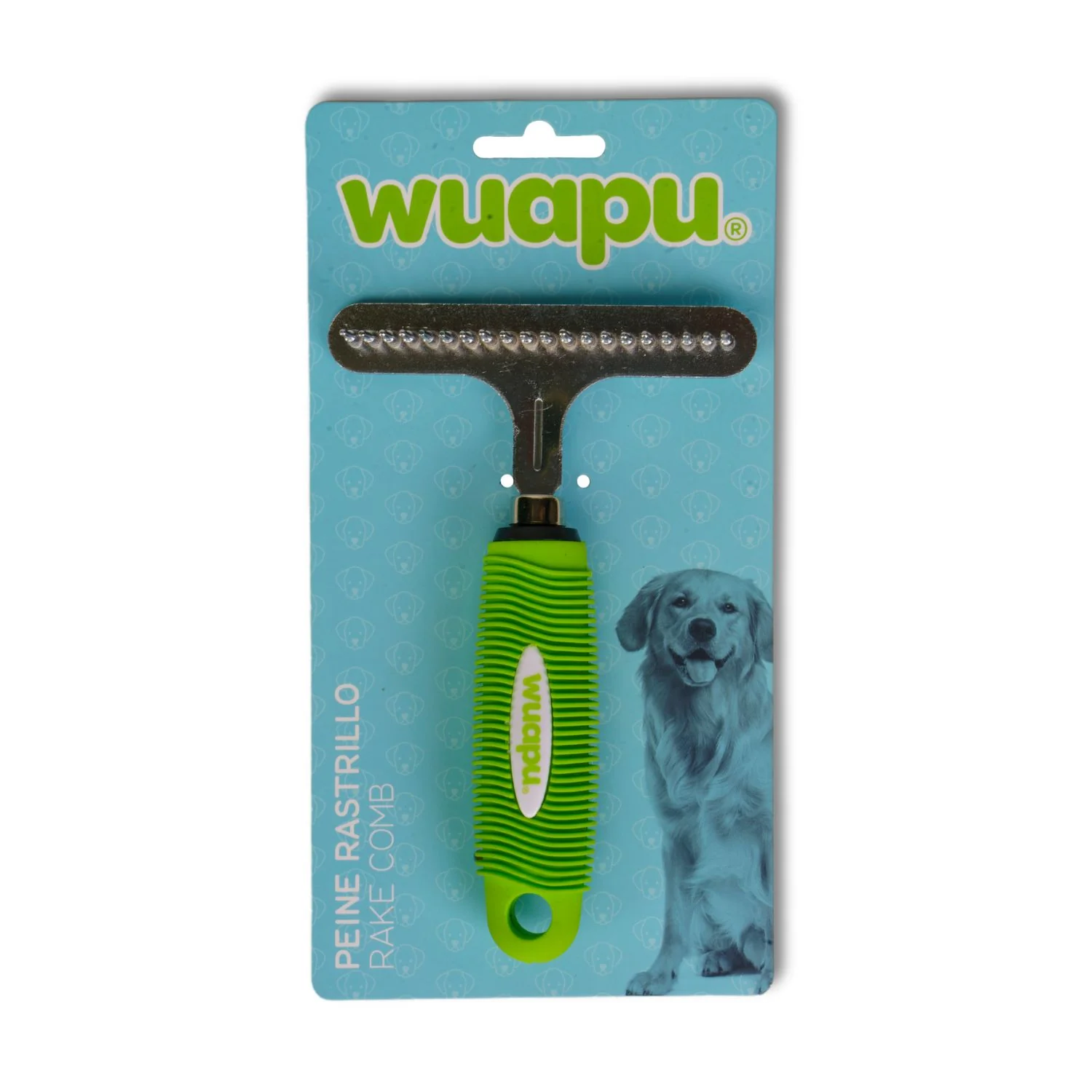 Cepillo Wuapu Tipo Rastrillo Ideal Para Eliminar Nudos Del Pelaje Del Perro, Con Púas Redondeadas