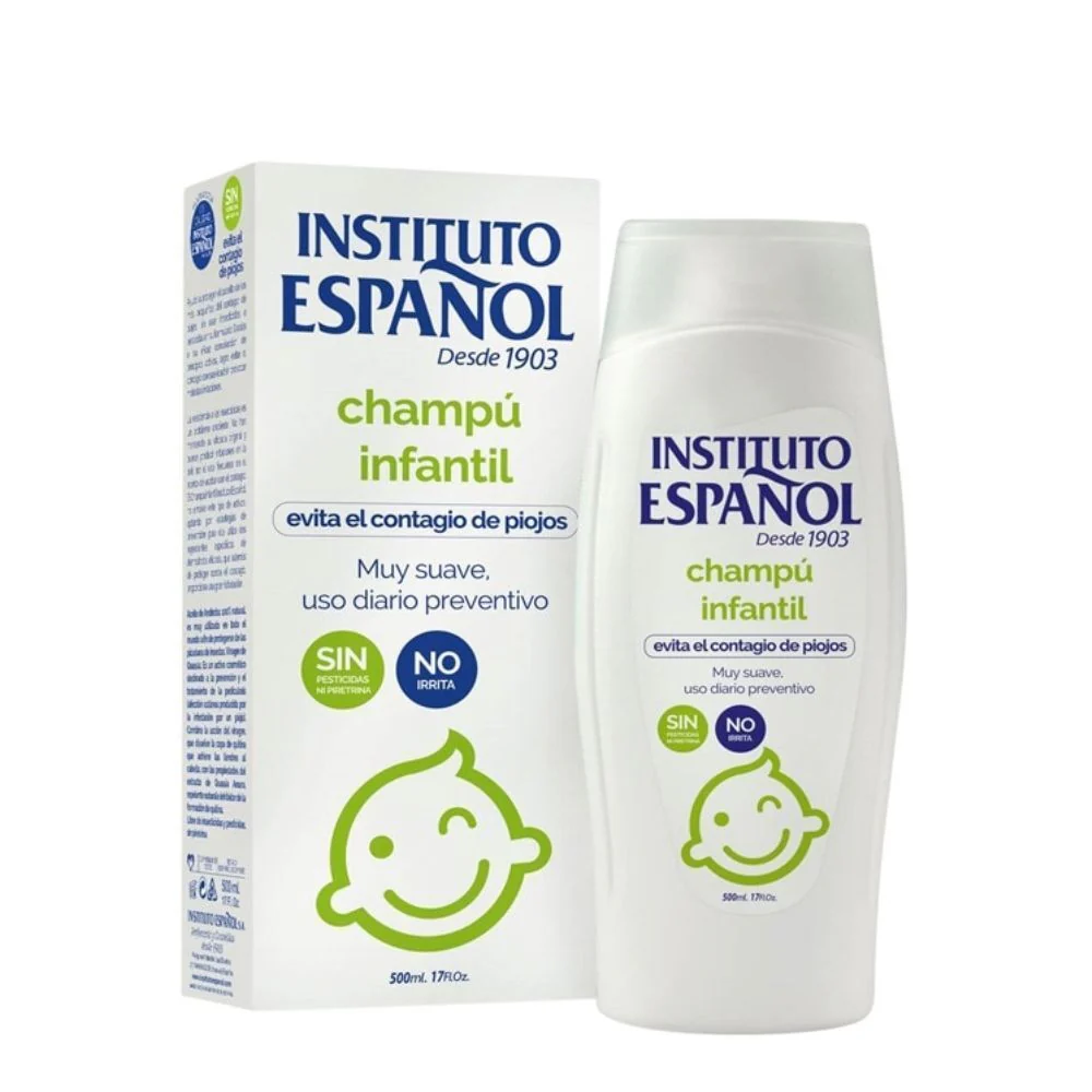 Champú Infantil Antipiojos Suave Uso Diario Instituto Español 500ml